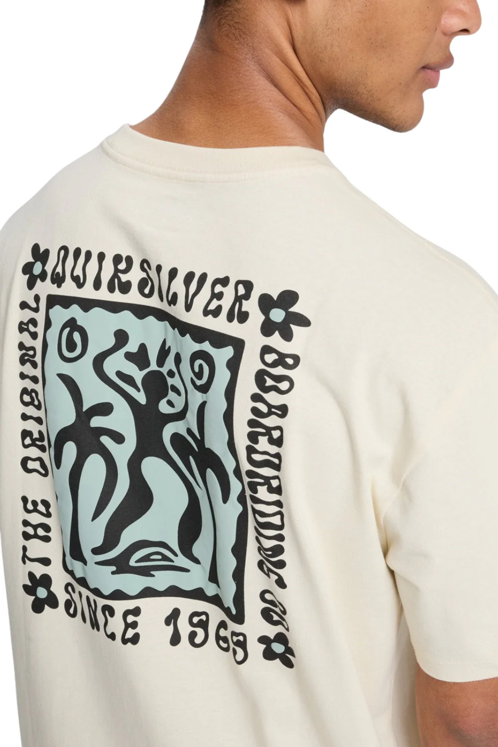 Quiksilver Serenity Splash Mens T-Shirt Bone White - Image 4