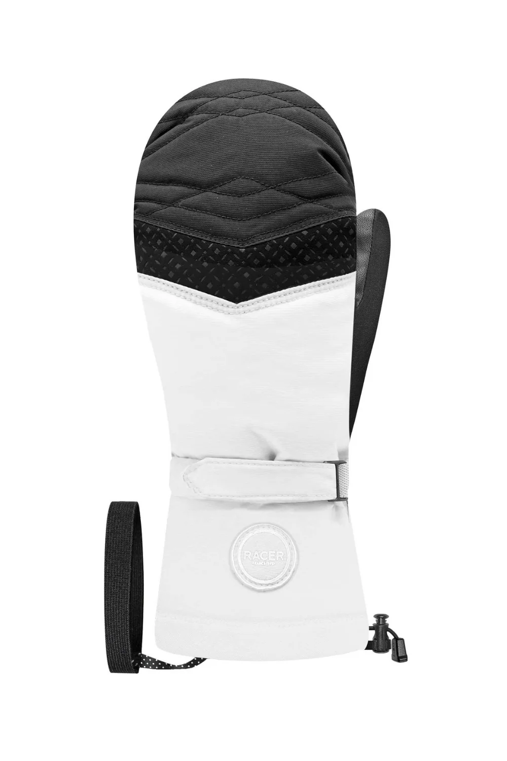 Racer Bloma 6 Womens Snow Mittens Black/White - Image 2
