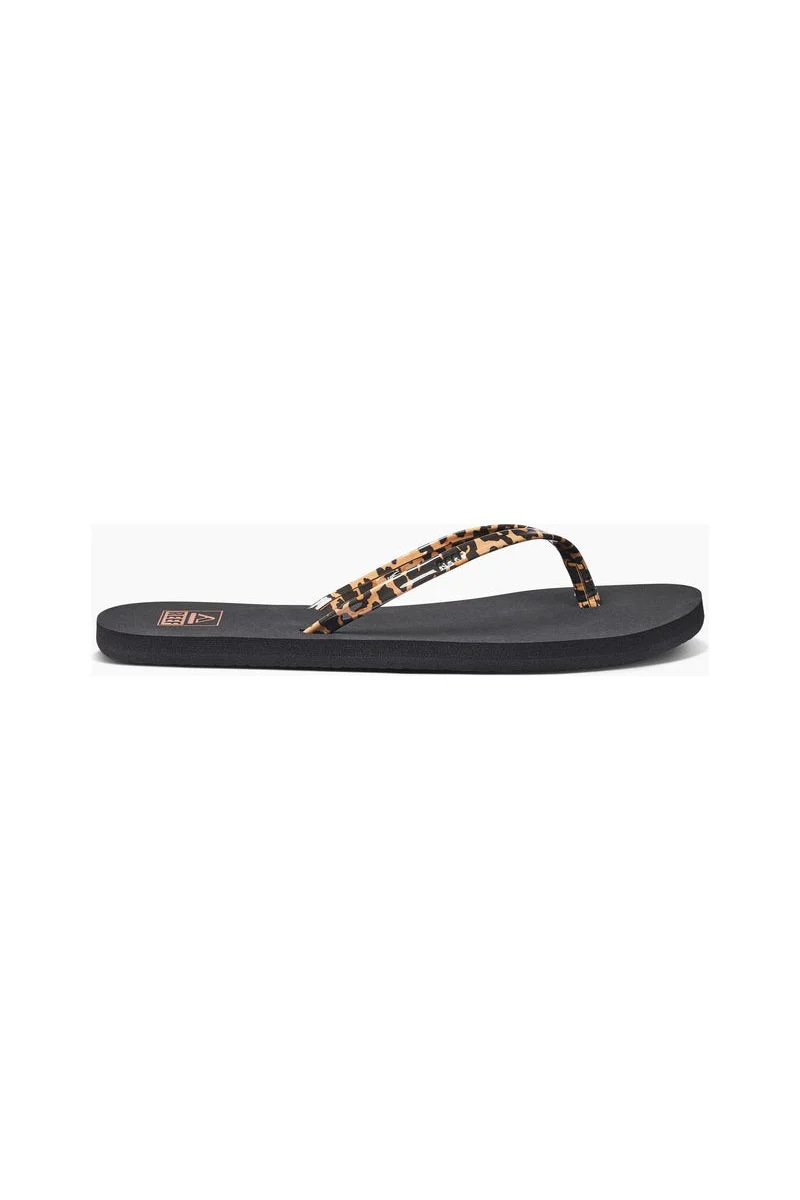 Reef Bliss Nights Womens Classic Flip Flop Leopard - Image 3