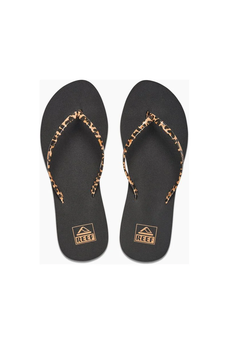 Reef Bliss Nights Womens Classic Flip Flop Leopard - Image 4