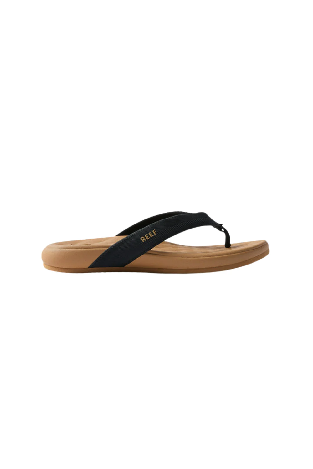 Reef Cushion Melody Womens Flip Flops Black/Tan - Image 2