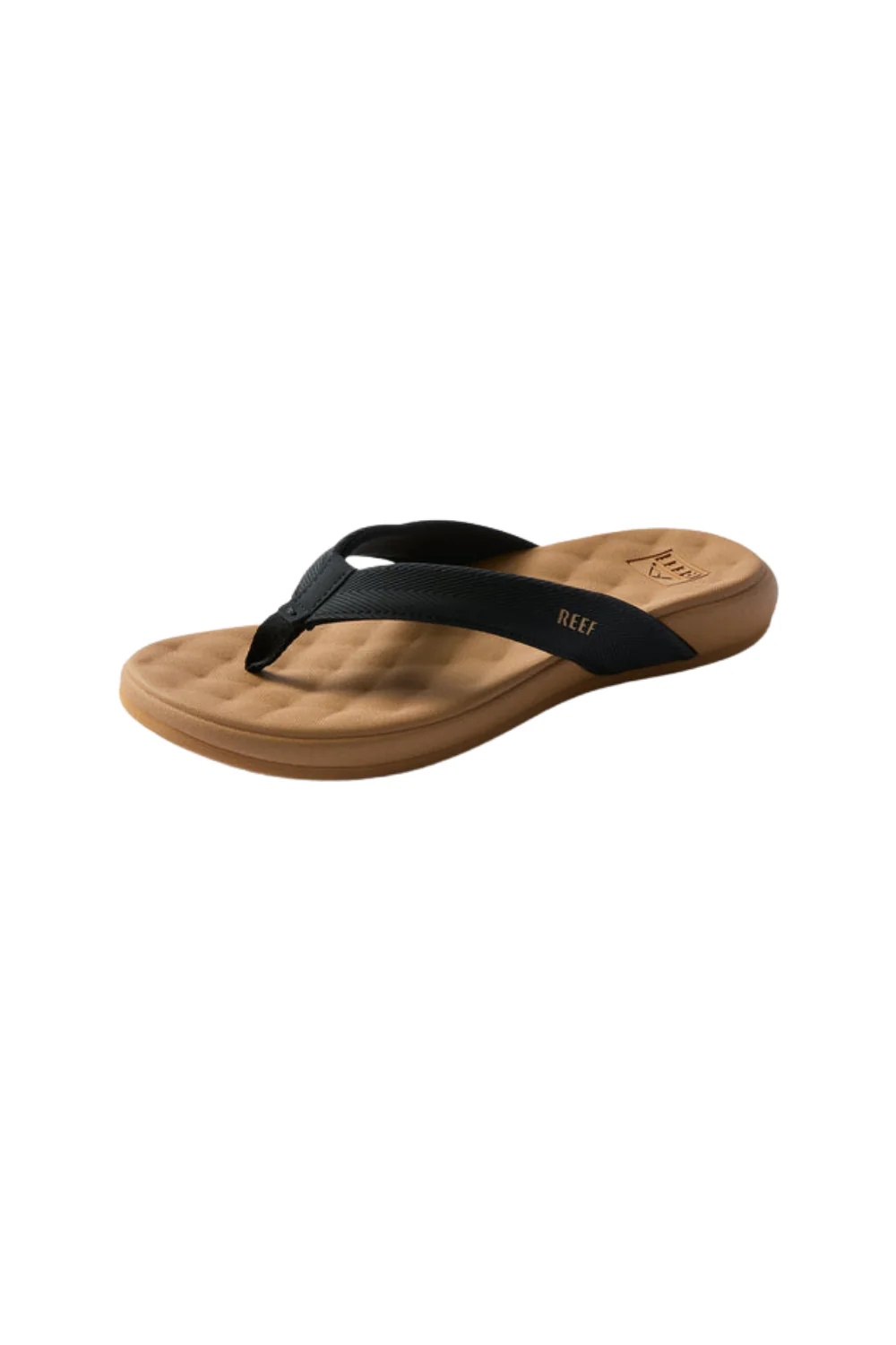 Reef Cushion Melody Womens Flip Flops Black/Tan - Image 3