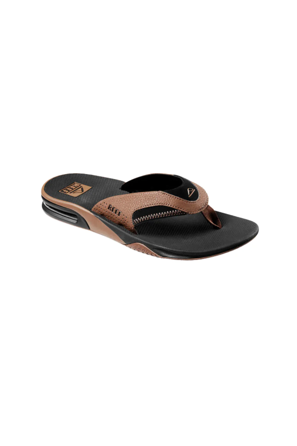Reef Fanning Mens Flip Flops Black And Tan