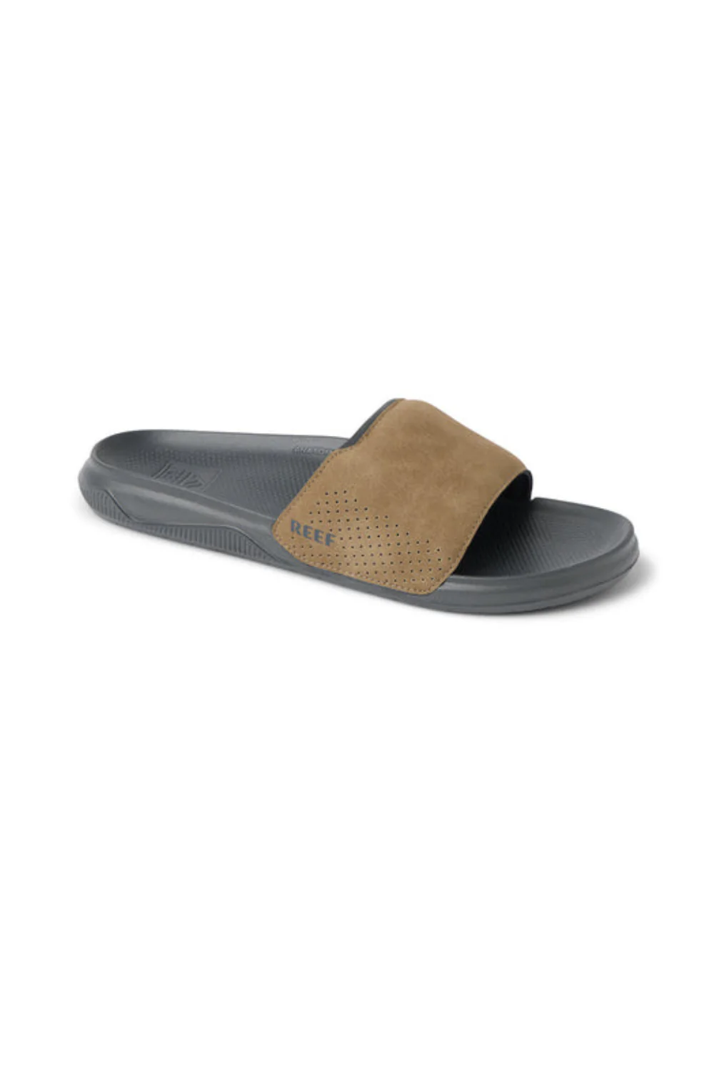 Reef Tailslide Mens Slide Sandals Grey/Tan