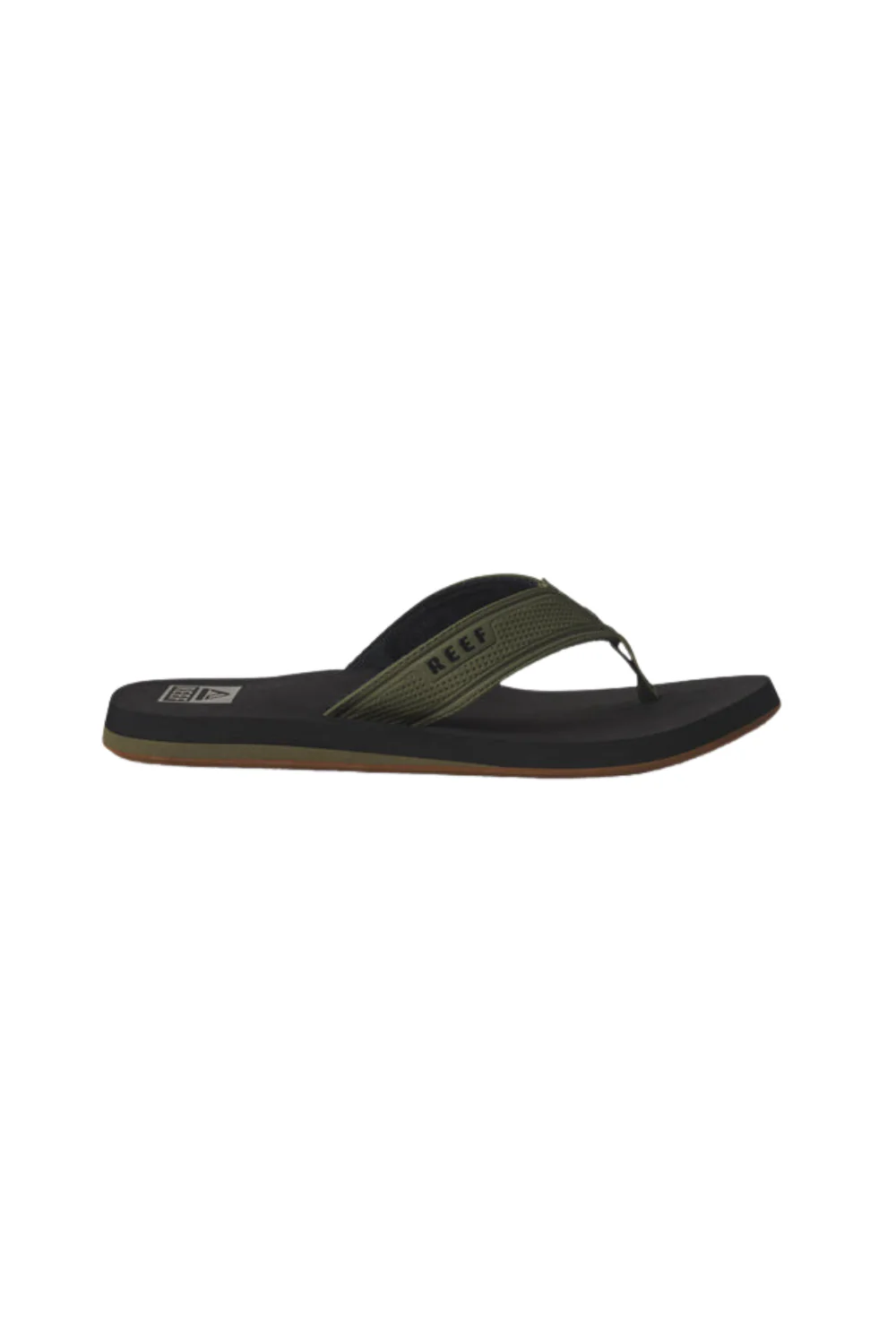 Reef The Layback Mens Flip Flops Black/Olive - Image 2