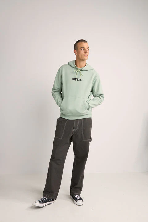 Rhythm Contrast Stitch Hood Mint - Image 4