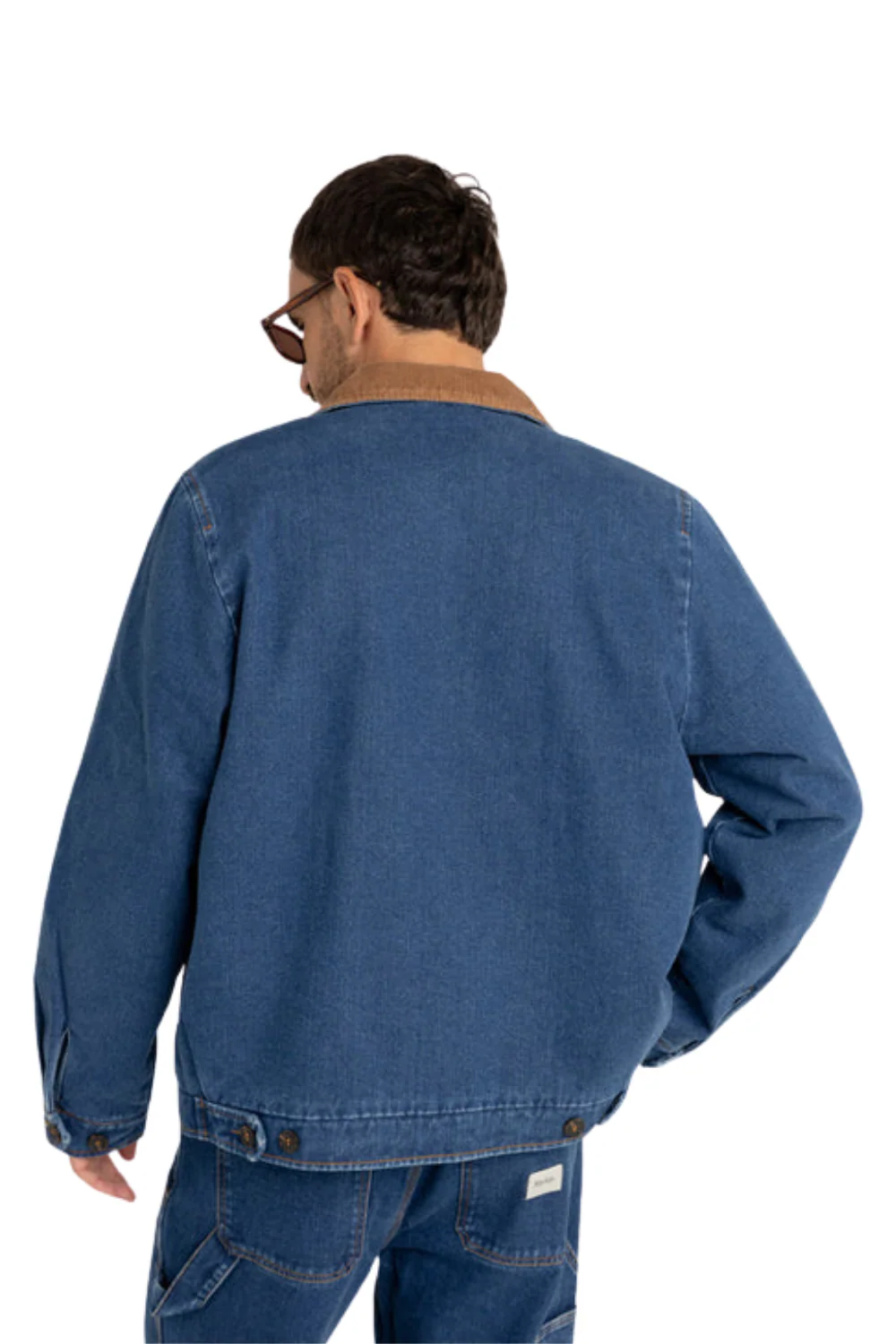 Rhythm Washed Denim James Jacket Blue Wash - Image 2