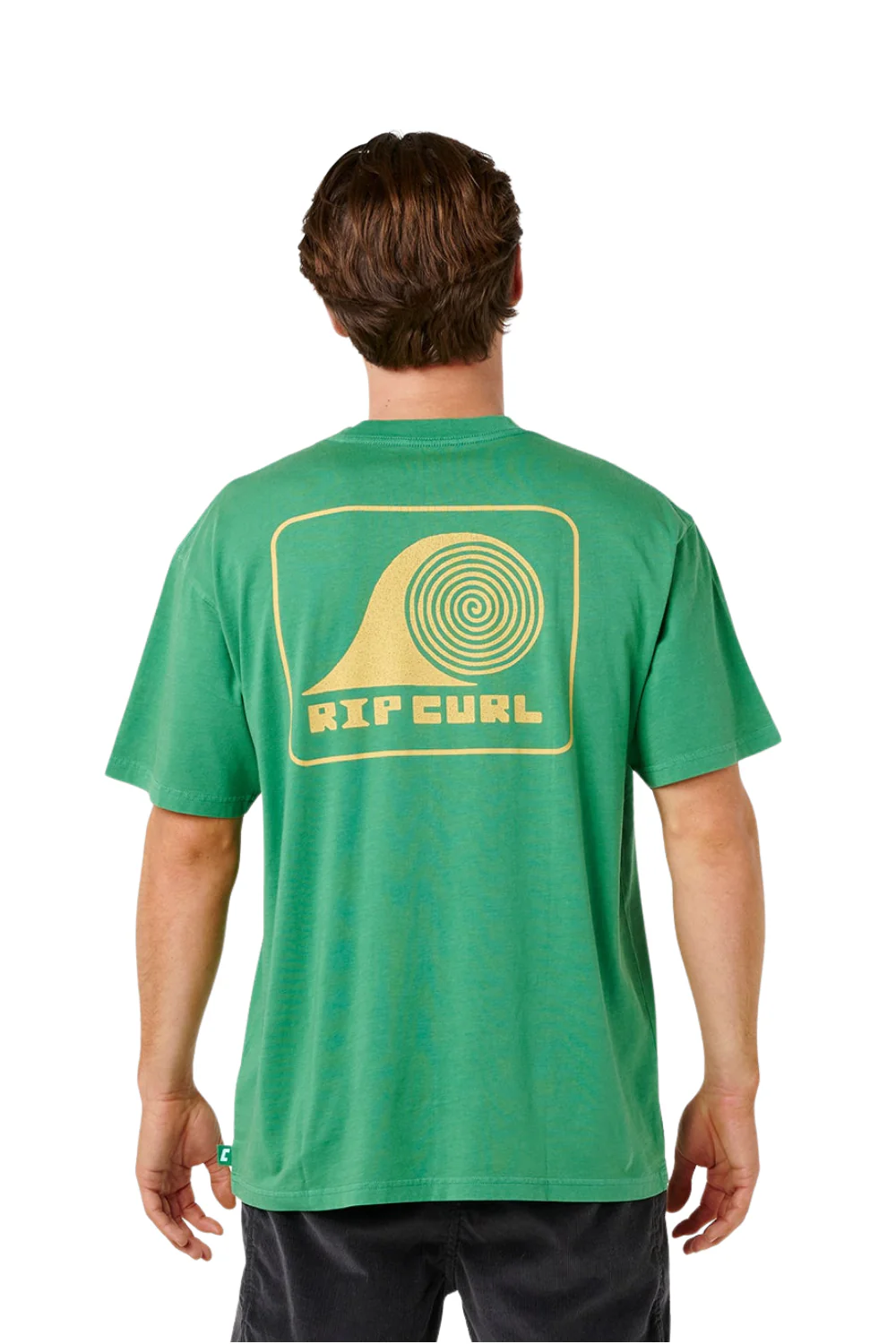 Rip Curl Artist Of The Search Rolling Wave Mens T-Shirt Leaf Green