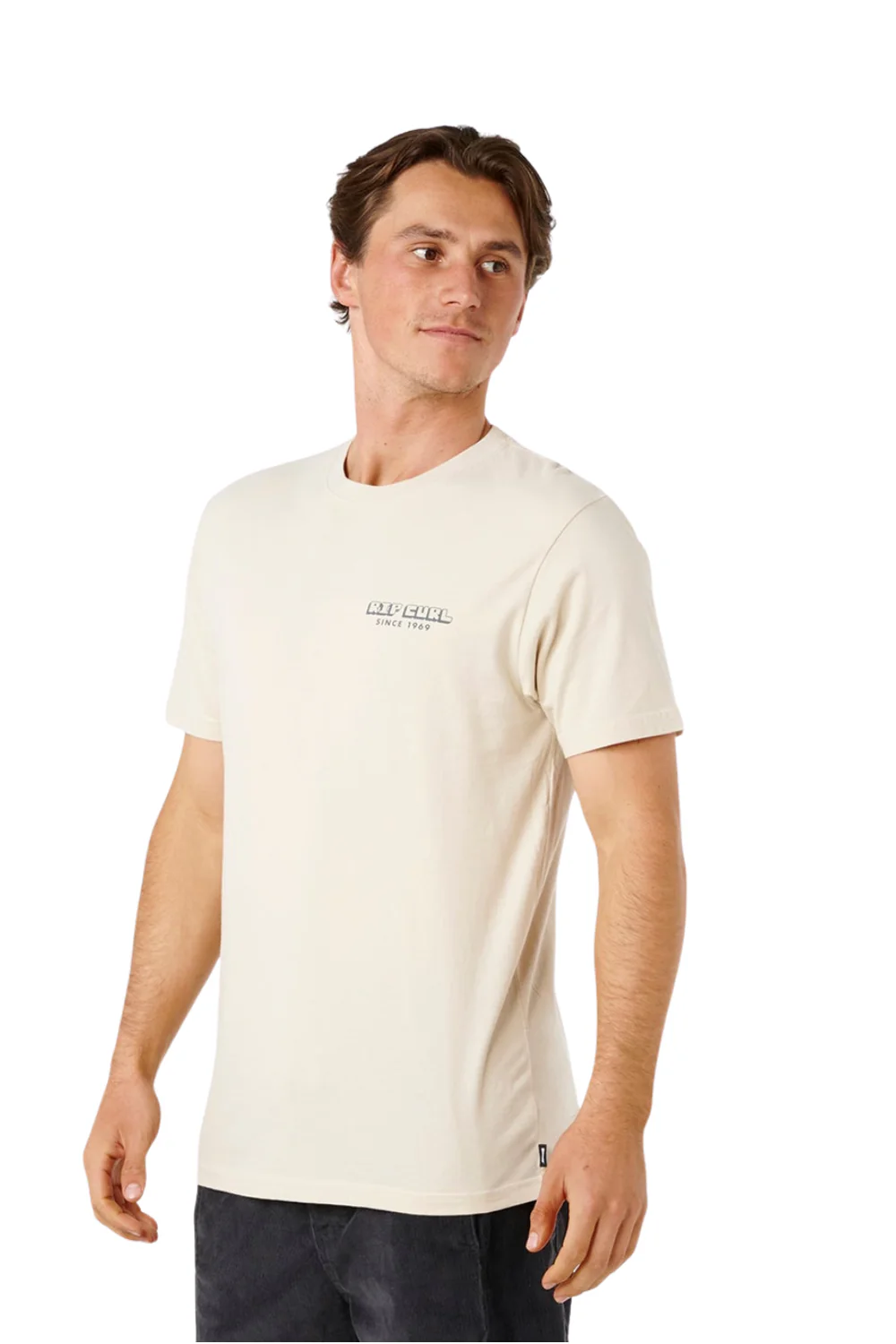 Rip Curl Artist Of The Search Sailboat Mens T-Shirt Vintage White - Image 3