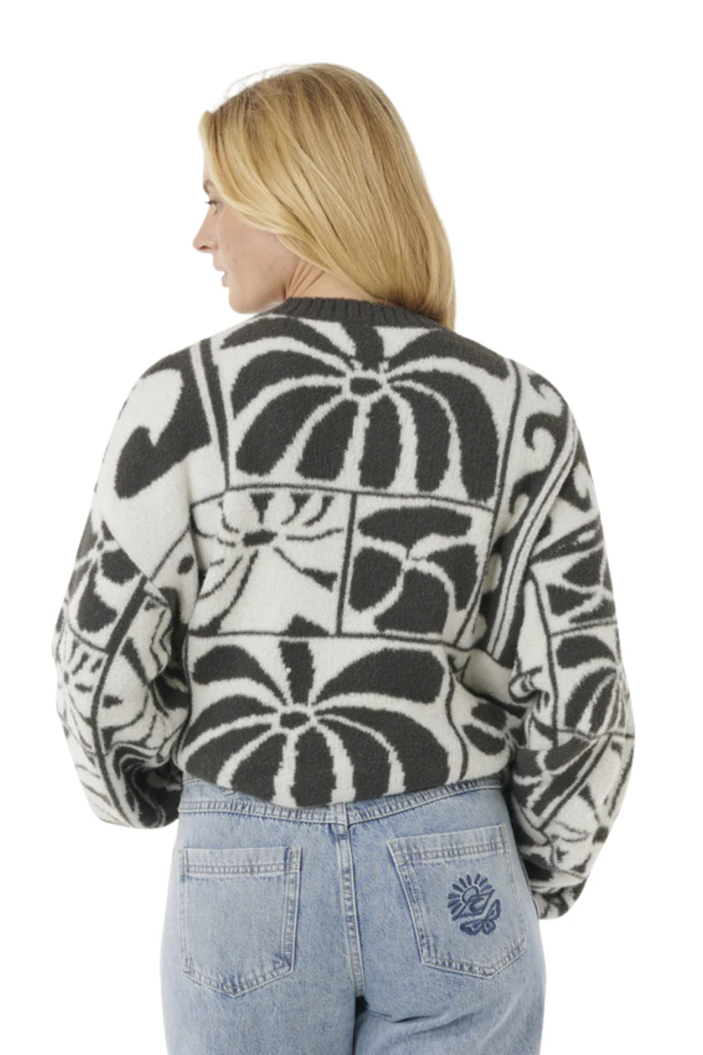 Rip Curl Artist Of The Search Ty Williams Jacquard Crew Black - Image 3