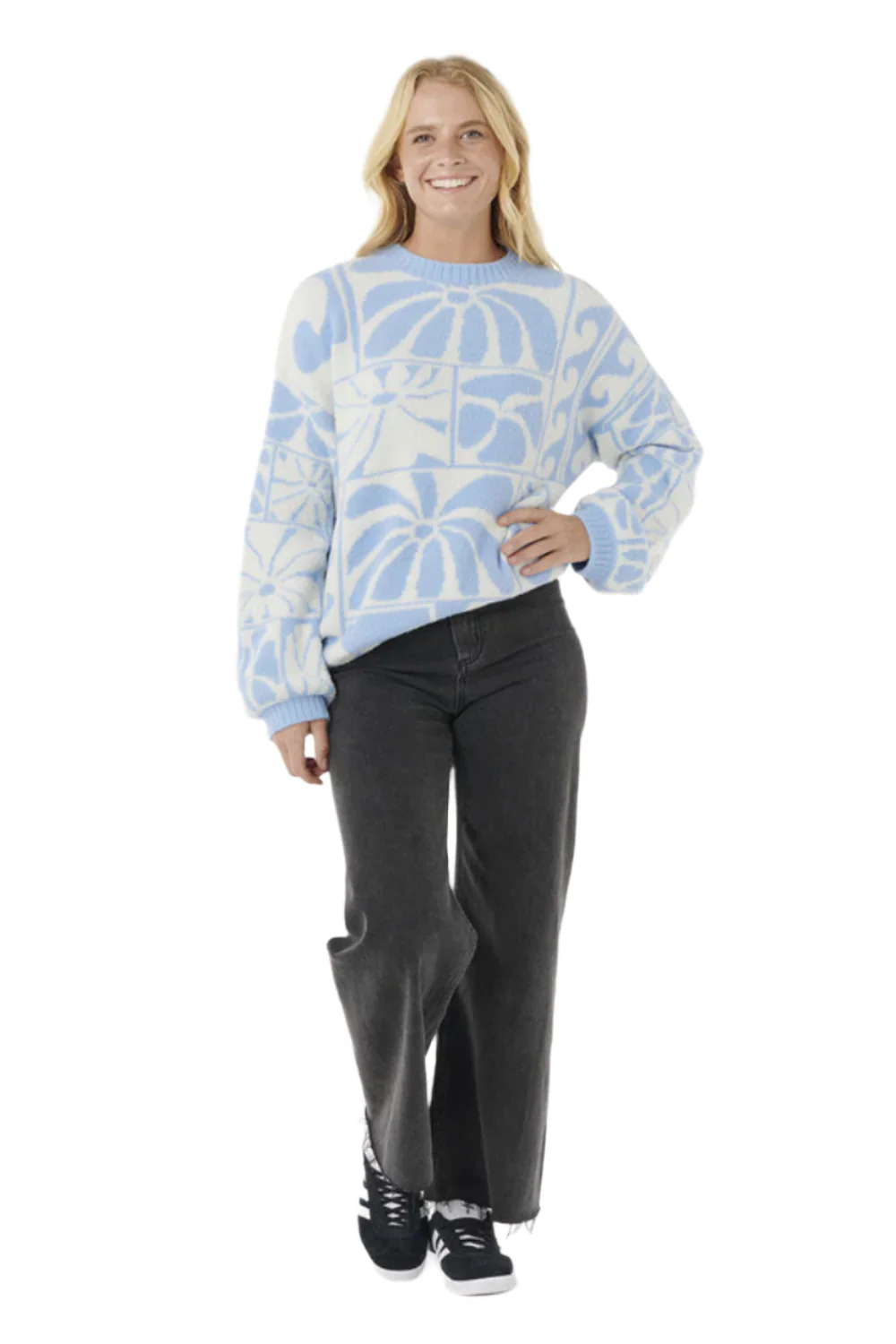 Rip Curl Artist Of The Search Ty Williams Jacquard Crew Blue - Image 3