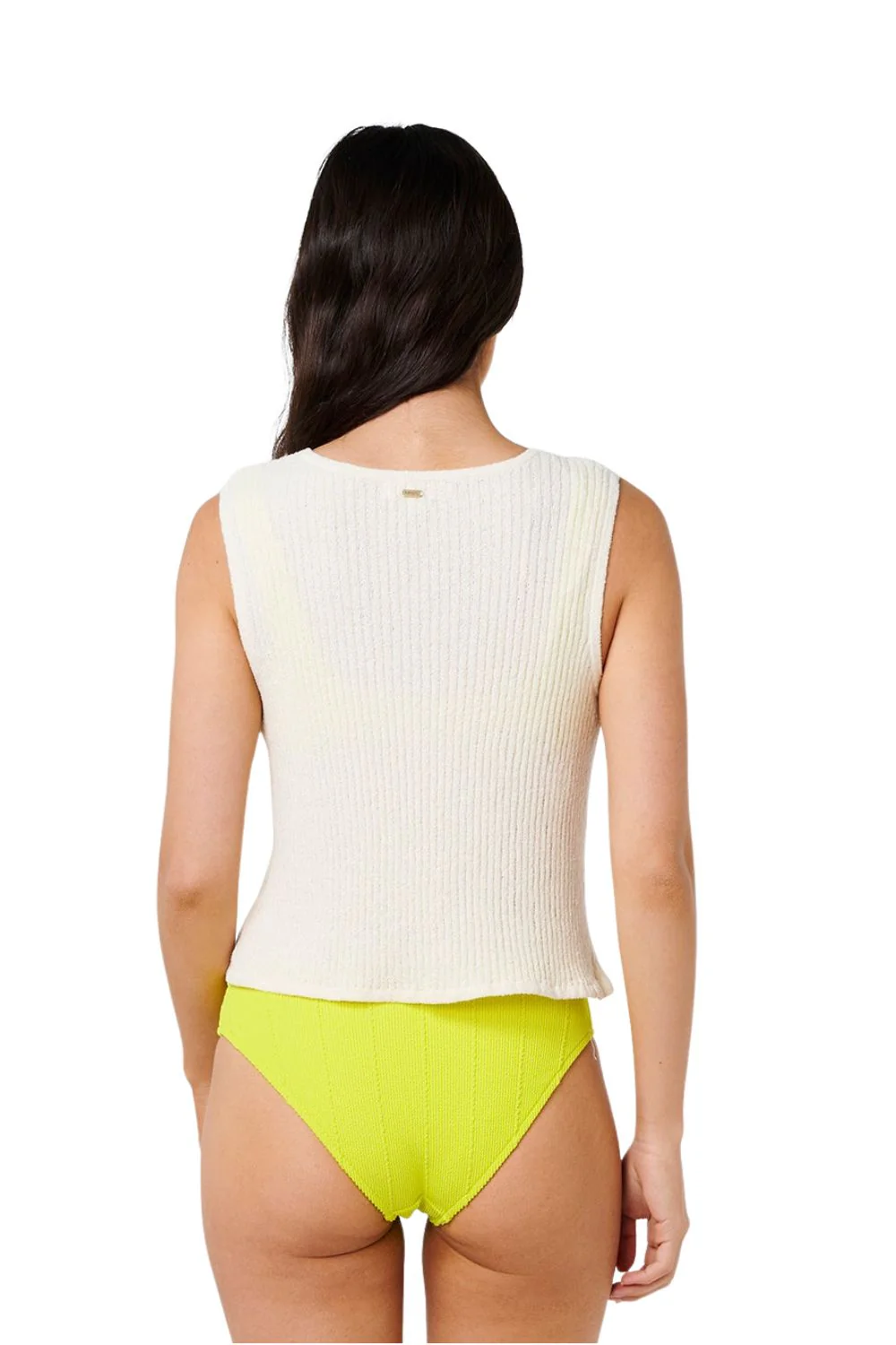 Rip Curl Catalina Island Womens Knit Vest Off White - Image 2