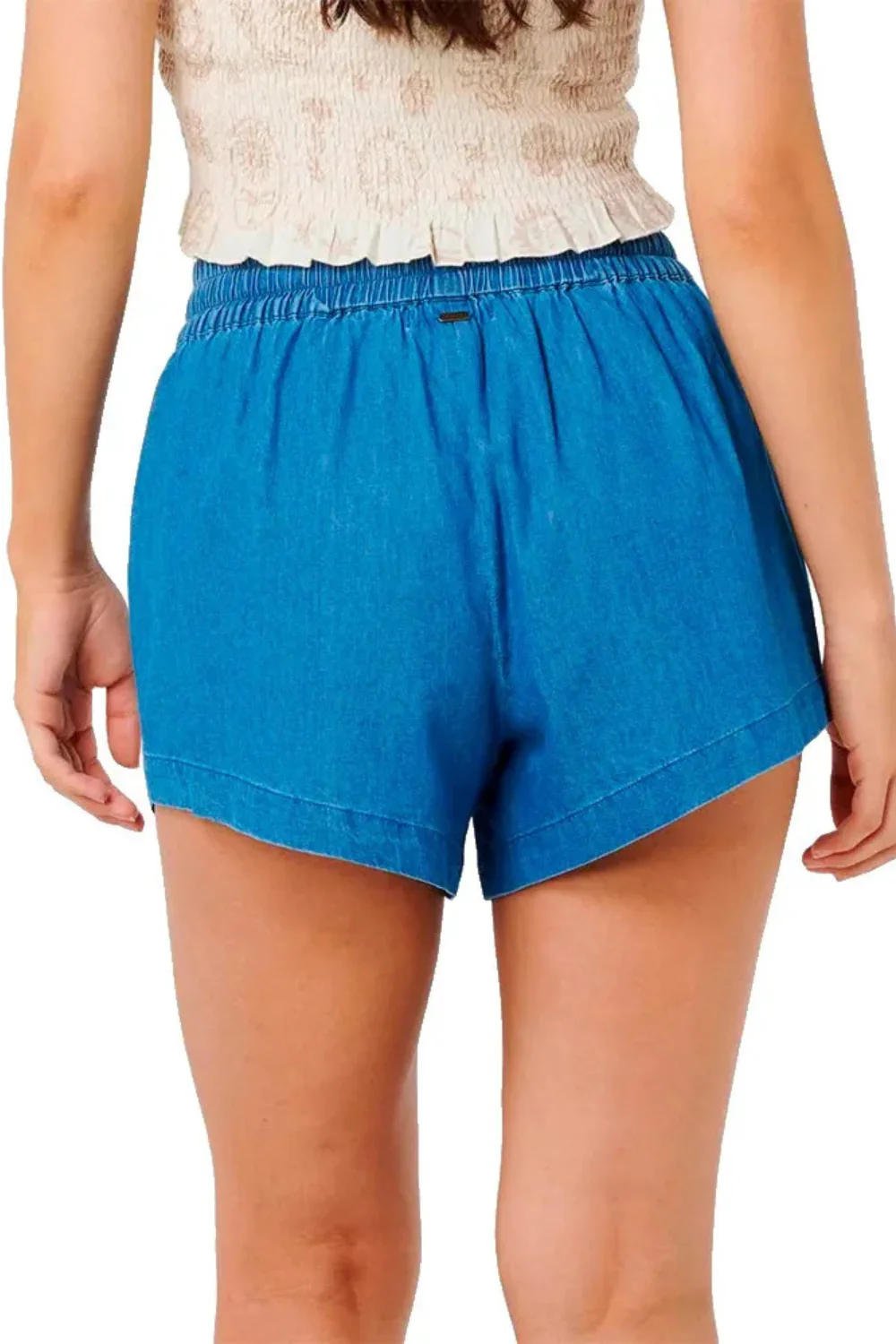 Rip Curl Catalina Islands Chambray Womens Shorts Mid Blue - Image 3