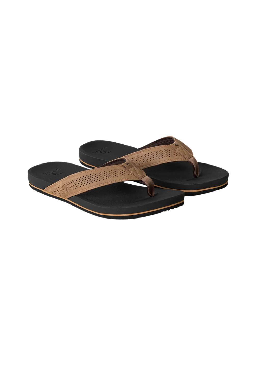 Rip Curl Chiba Open Toe Mens Flip Flop Brown/Black