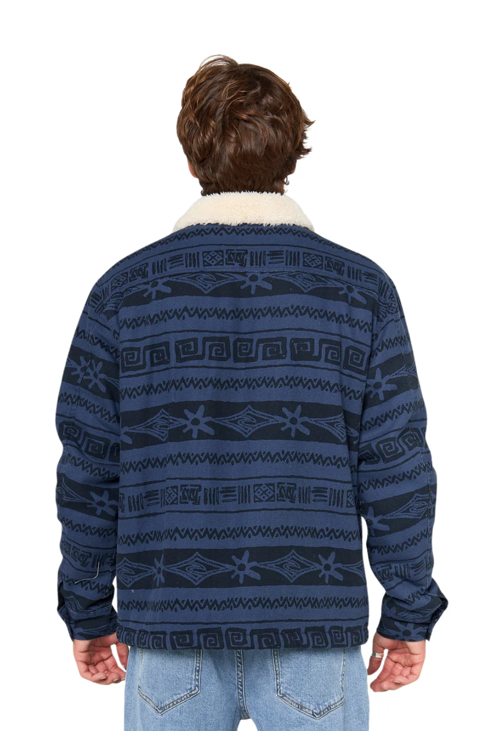 Rip Curl Classic Surf Bells Sherpa Jacket Light Navy - Image 2