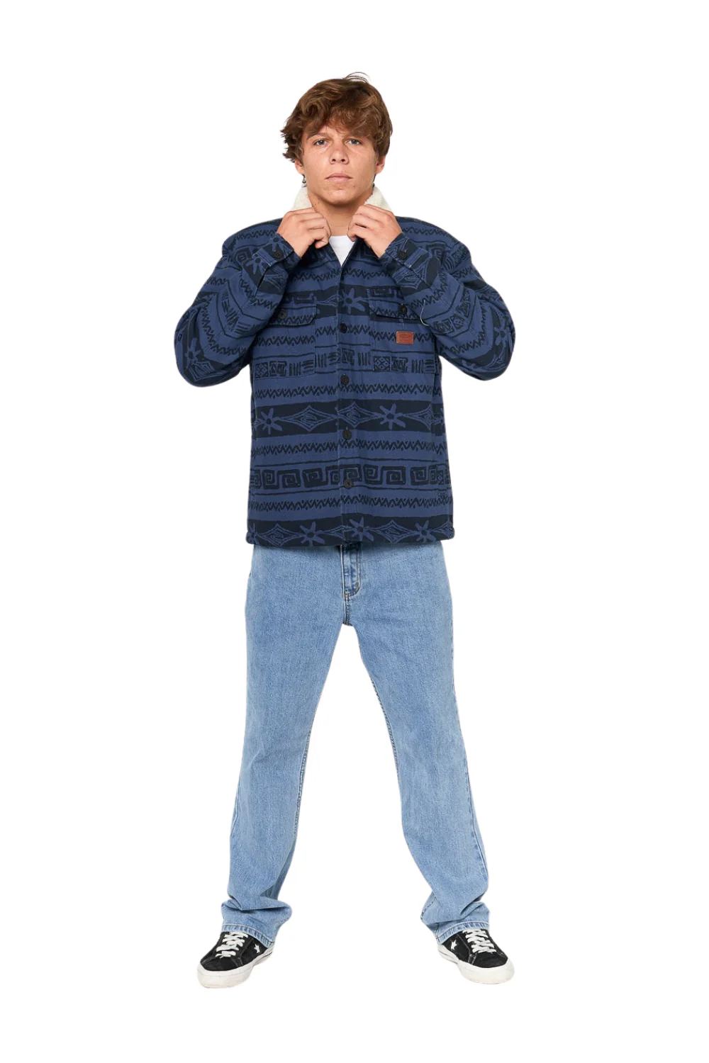 Rip Curl Classic Surf Bells Sherpa Jacket Light Navy - Image 6