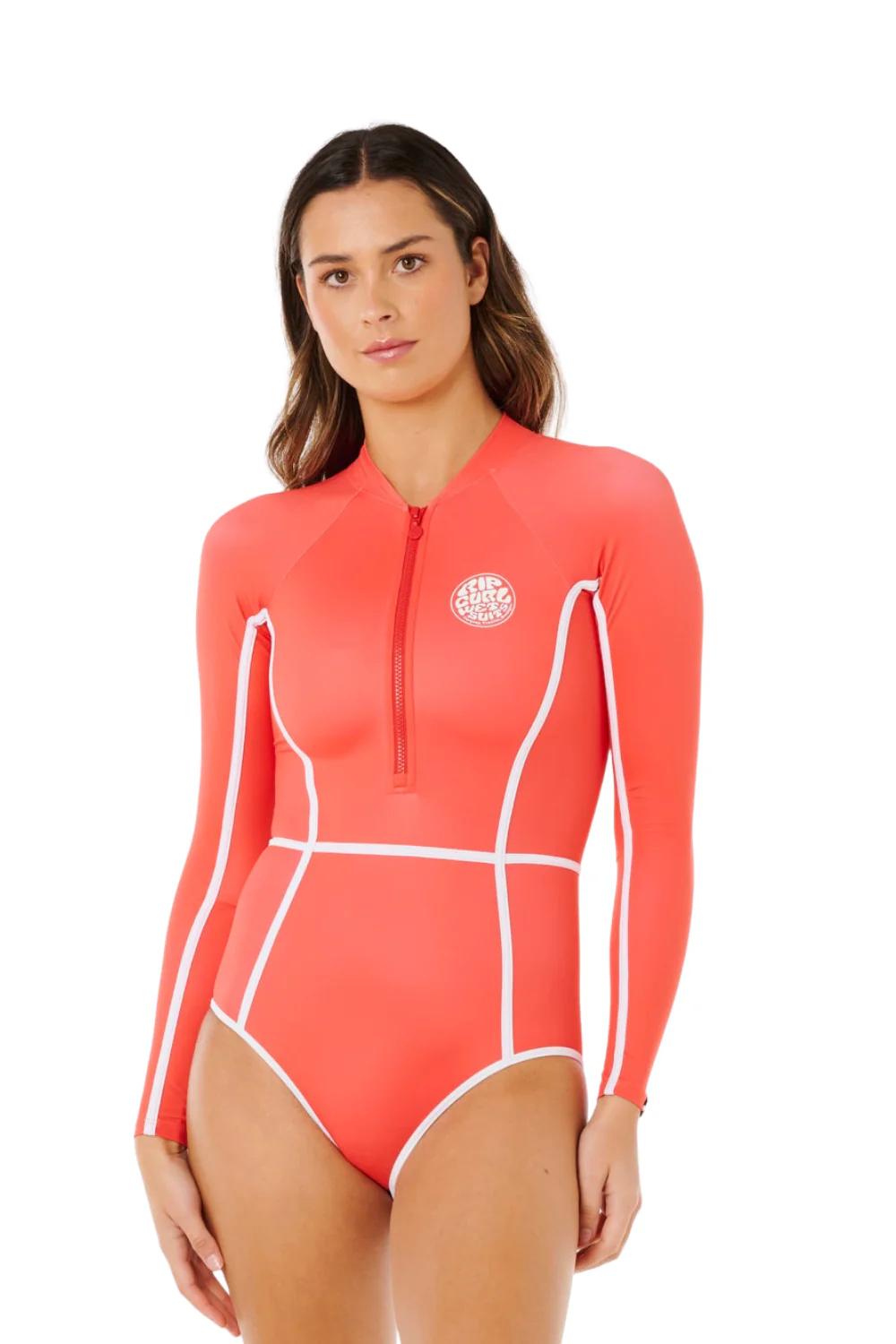 Rip Curl Classic Surf Womens Long Sleeve Surf Suit Red - Image 2