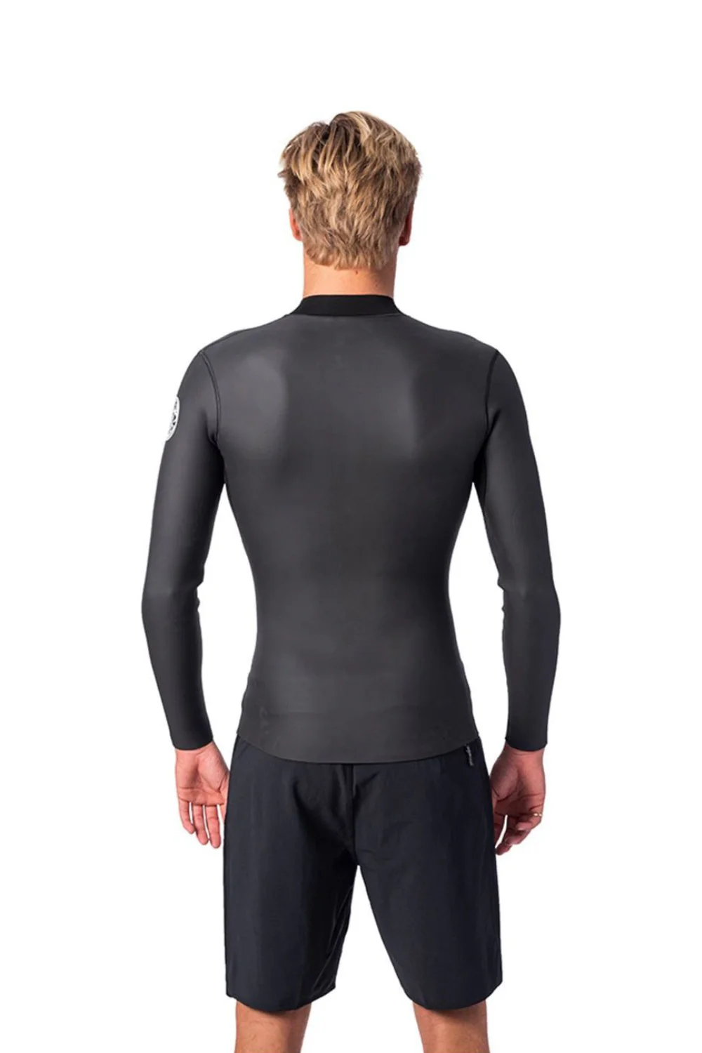 Rip Curl Dawn Patrol 1.5mm Wetsuit Jacket Front Zip Black - Image 2