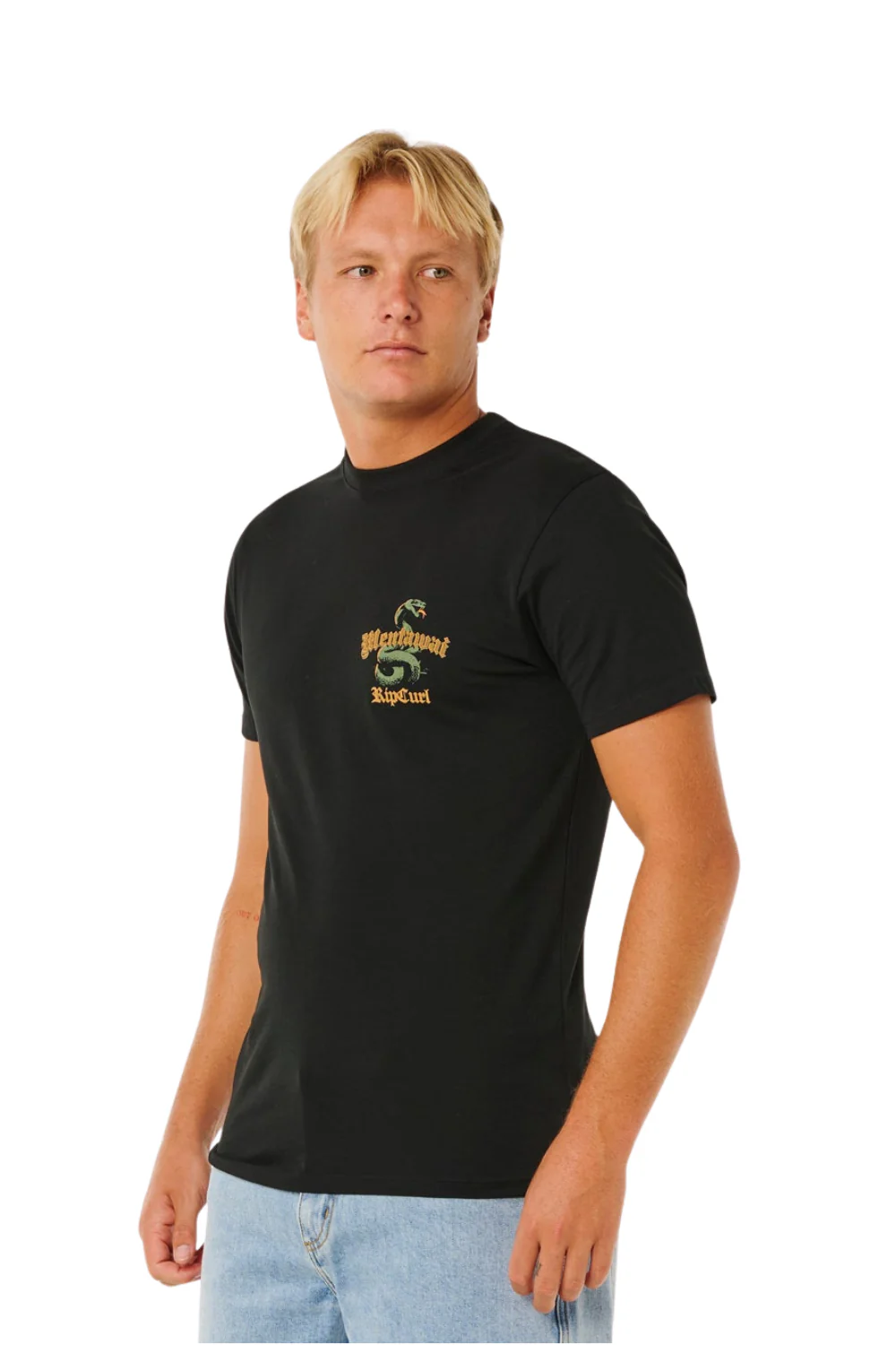 Rip Curl Desti Animals Mens T-Shirt Black - Image 3