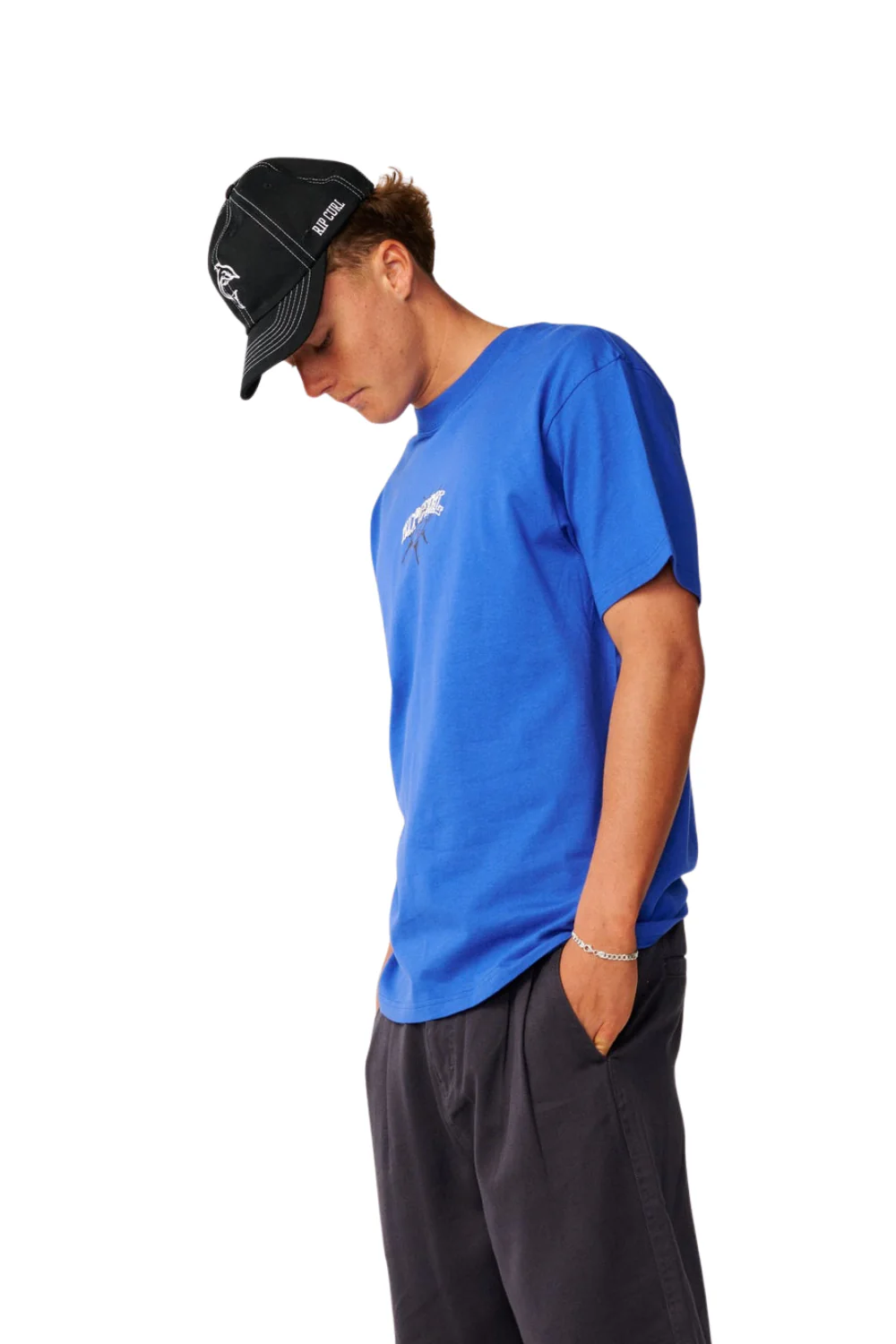 Rip Curl Disorder Balance Mens T-Shirt Deep Riverside - Image 3