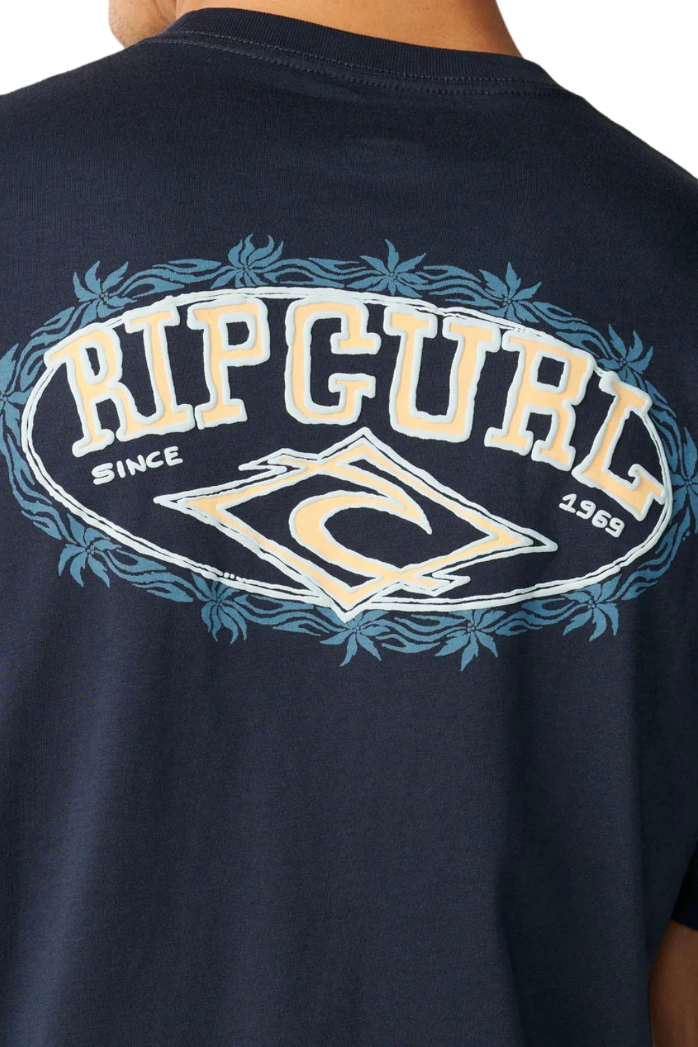 Rip Curl Disorder Oval Mens T-Shirt Navy - Image 5