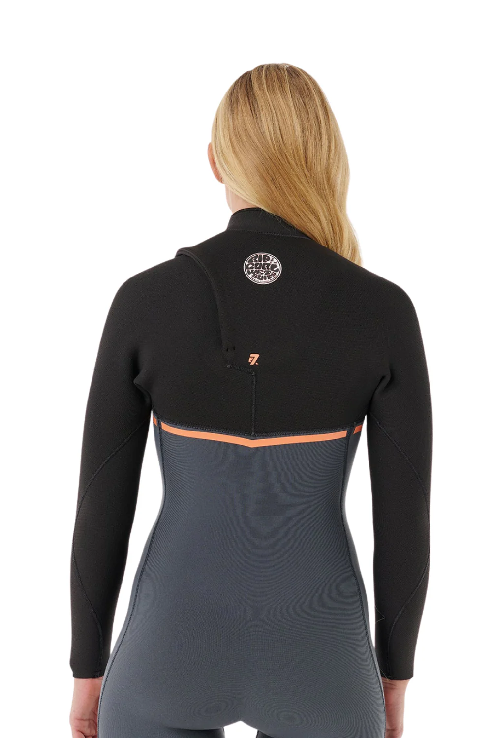 Rip Curl E-Bomb 3/2 Womens Wetsuit Chest Zip Charcoal - Image 5