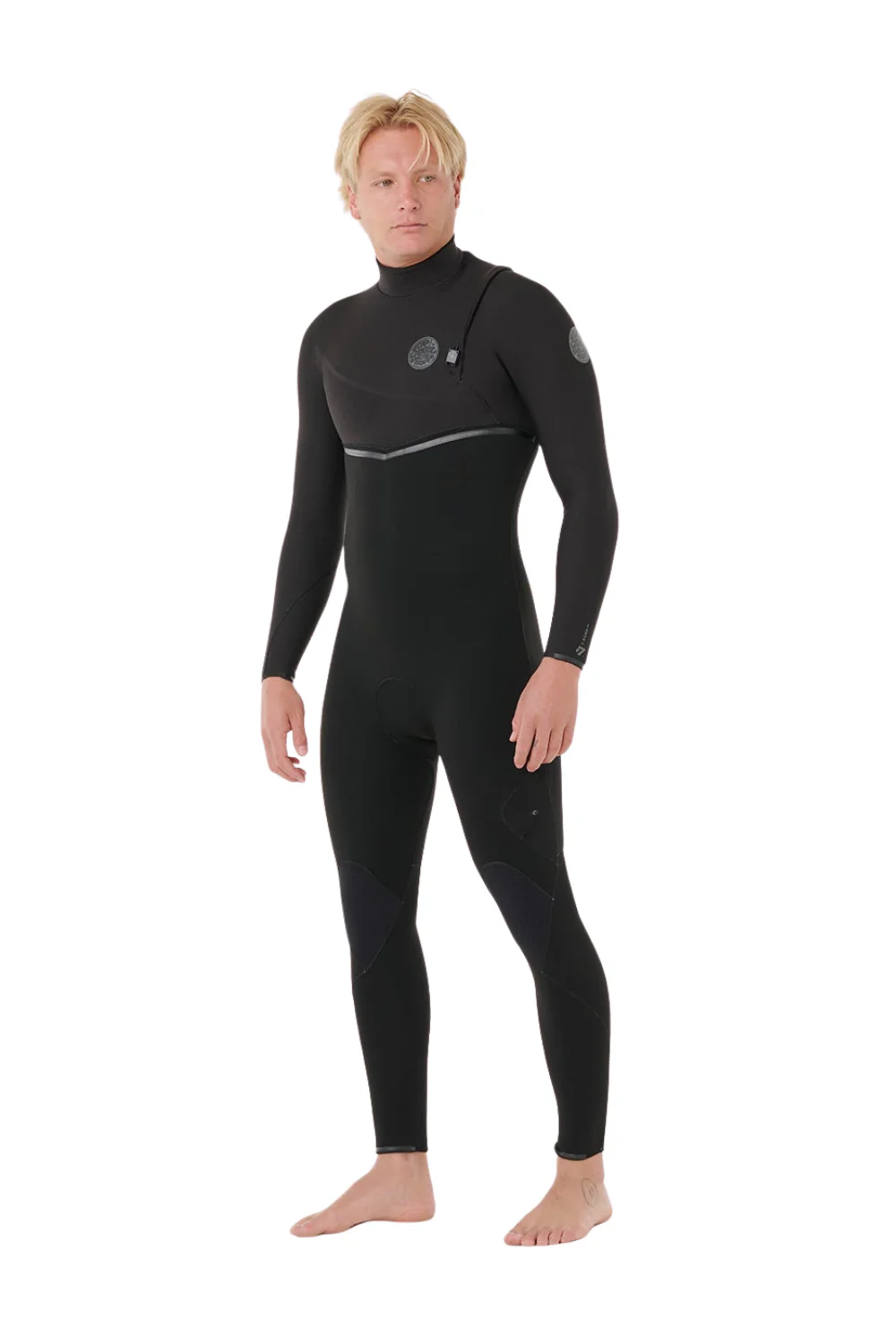 Rip Curl E-Bomb 4/3mm Mens Wetsuit Zip Free Black - Image 2