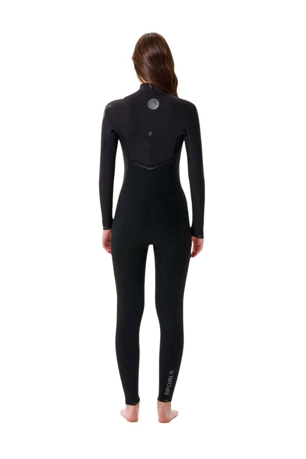 Rip Curl E-Bomb 4/3 Womens Chest Zip Wetsuit Black - Image 2