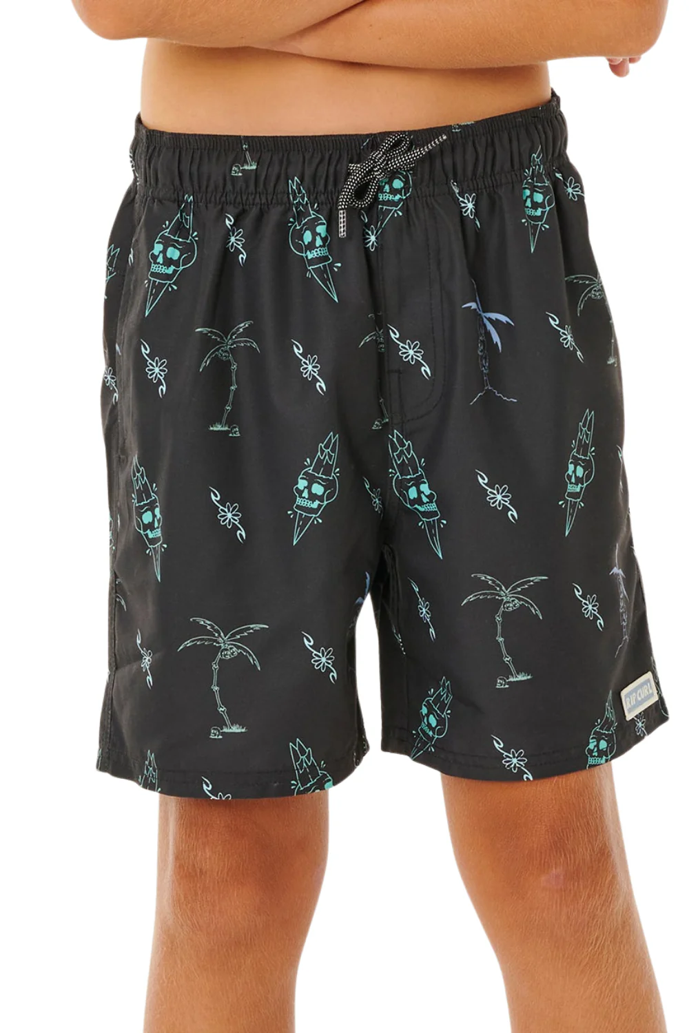 Rip Curl Eternal Shred Boys Mesh Volley Boardshorts Washed Black - Image 2