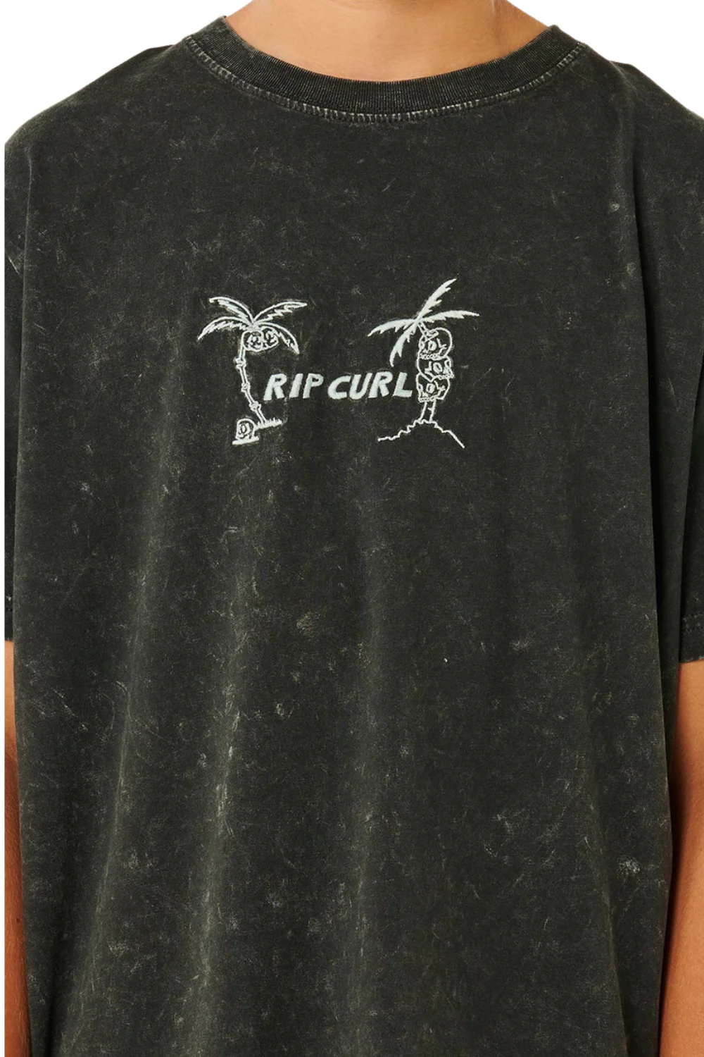 Rip Curl Eternal Shred Boys T-Shirt Washed Black - Image 5
