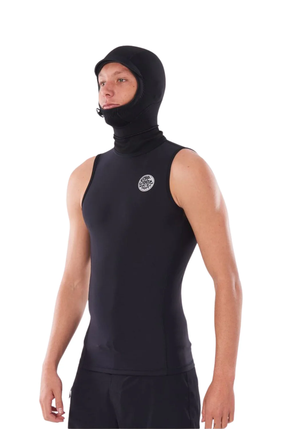 Rip Curl FlashBomb 0.5mm Mens Neoprene Hooded Wetsuit Vest Top Black
