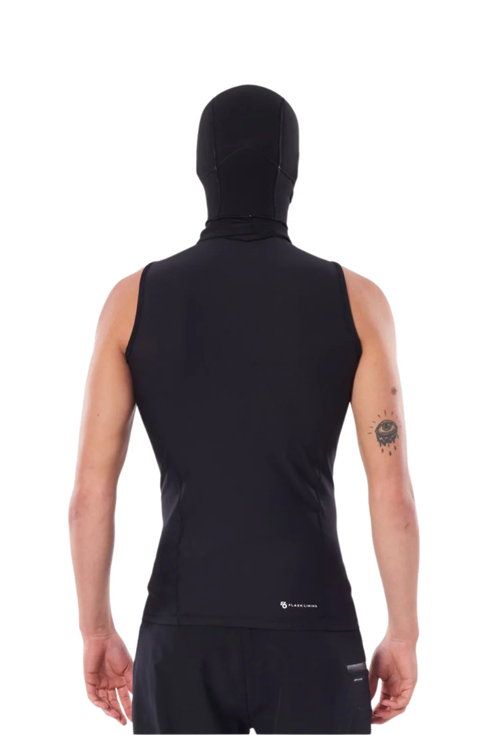 Rip Curl FlashBomb 0.5mm Mens Neoprene Hooded Wetsuit Vest Top Black - Image 2