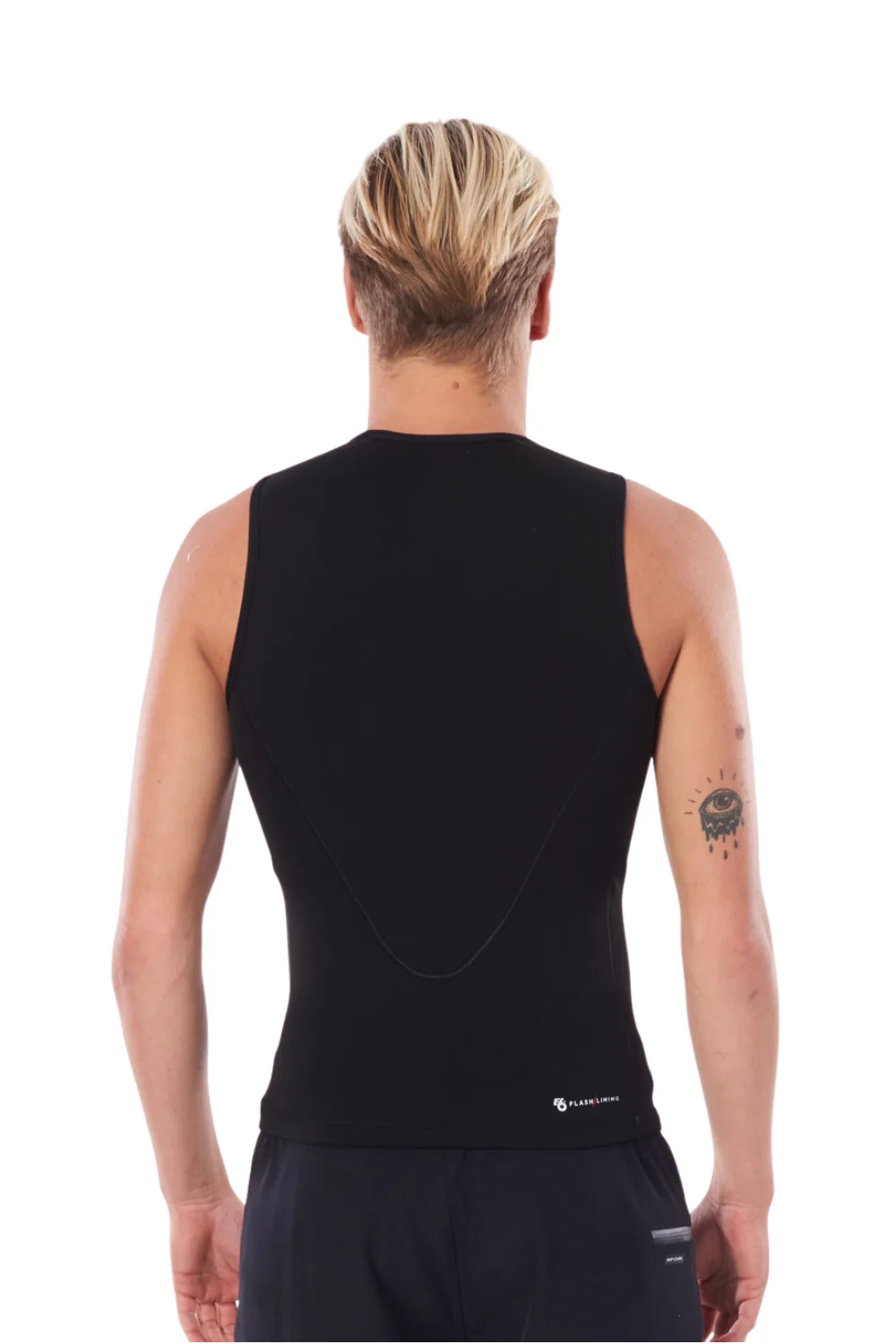 Rip Curl FlashBomb 0.5mm Mens Wetsuit Vest Top Sleveless Black - Image 2