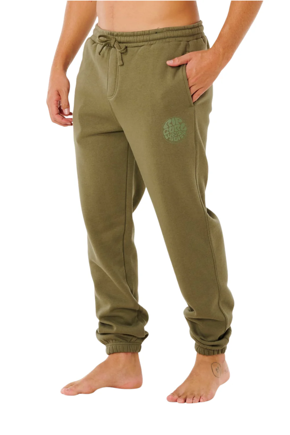Rip Curl Icons Of Surf Mens Track Pants Surplus Green - Image 2