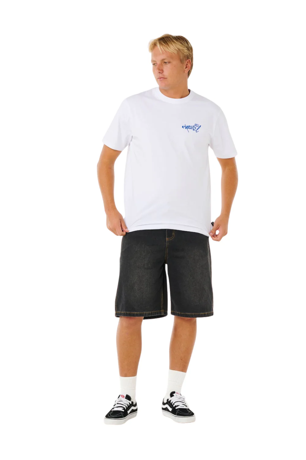 Rip Curl Inner Visions Hack Mens T-Shirt White - Image 6