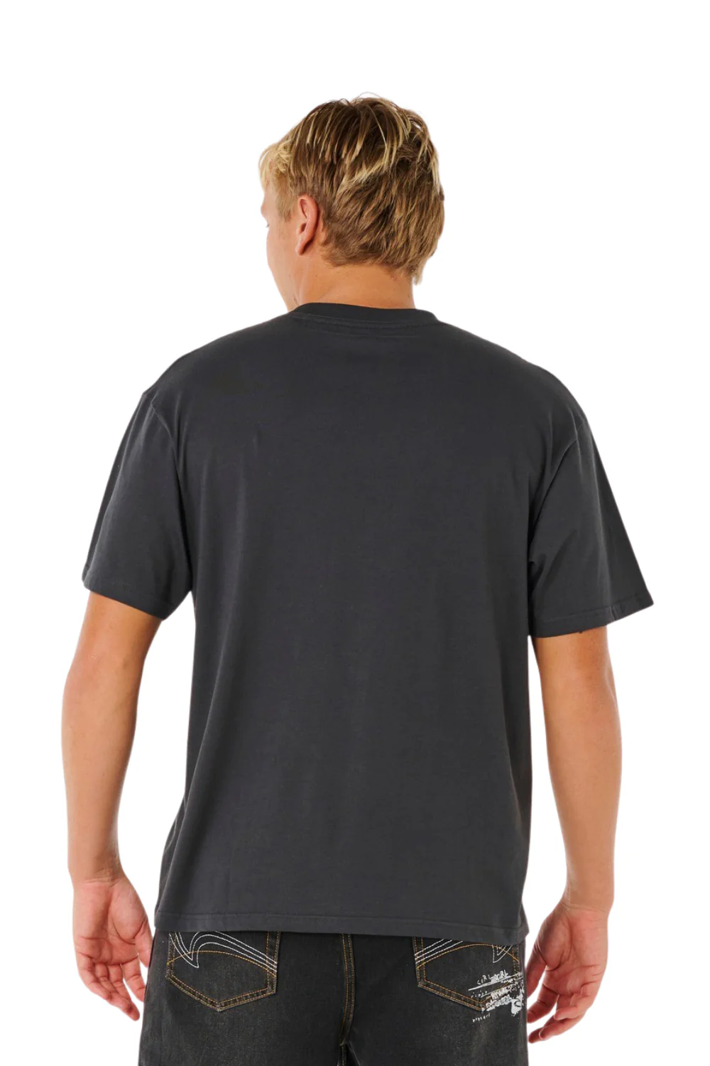 Rip Curl Inner Visions Rotten Sun Mens T-Shirt Washed Black - Image 2