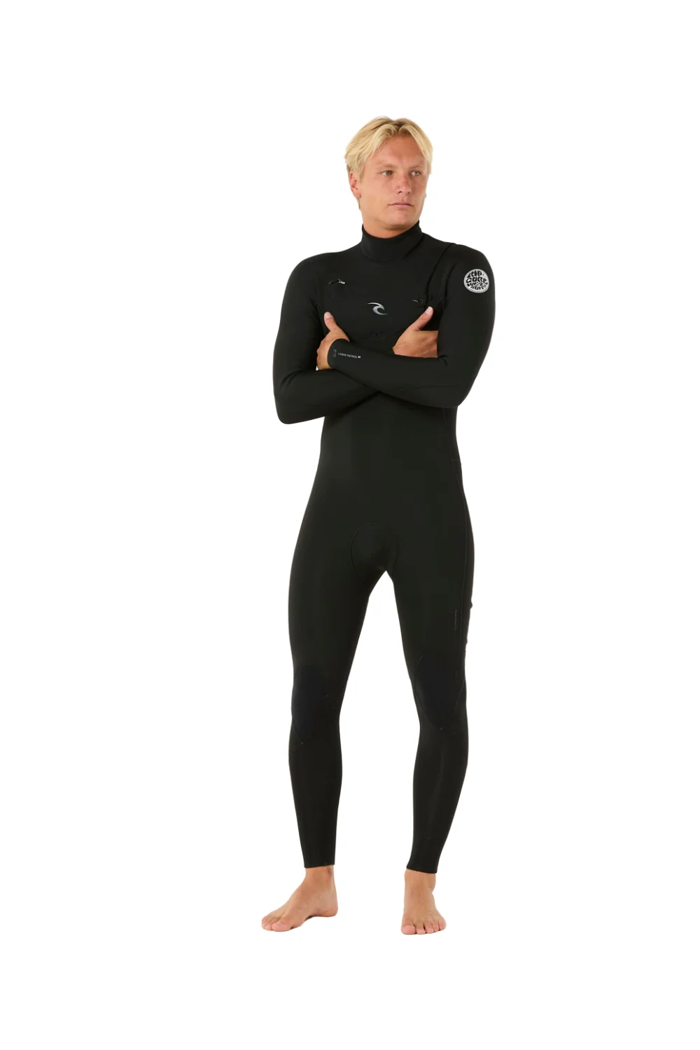 Rip Curl Mens Dawn Patrol 5/3mm Chest Zip Wetsuit Black - Image 2