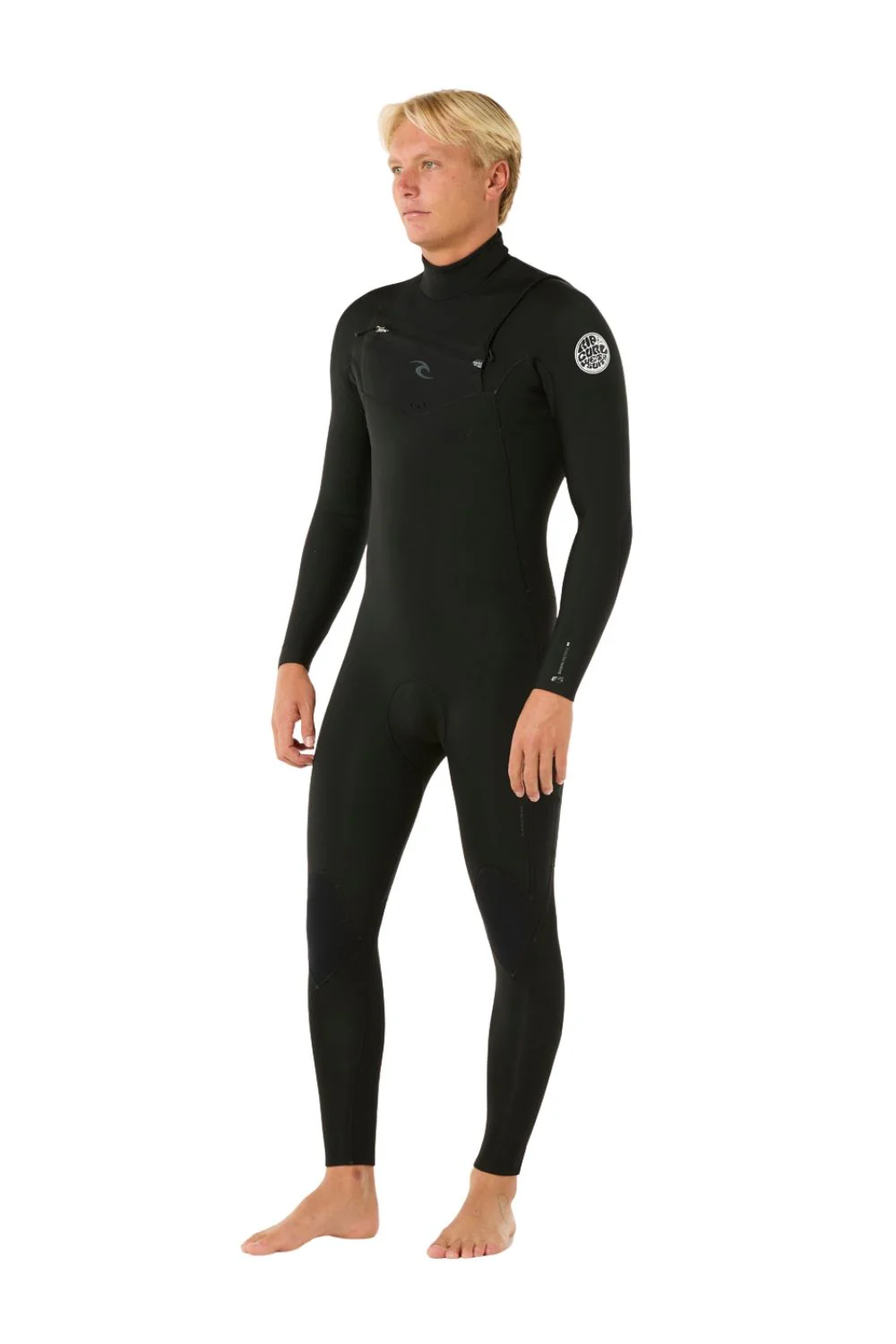 Rip Curl Mens Dawn Patrol 5/3mm Chest Zip Wetsuit Black - Image 4