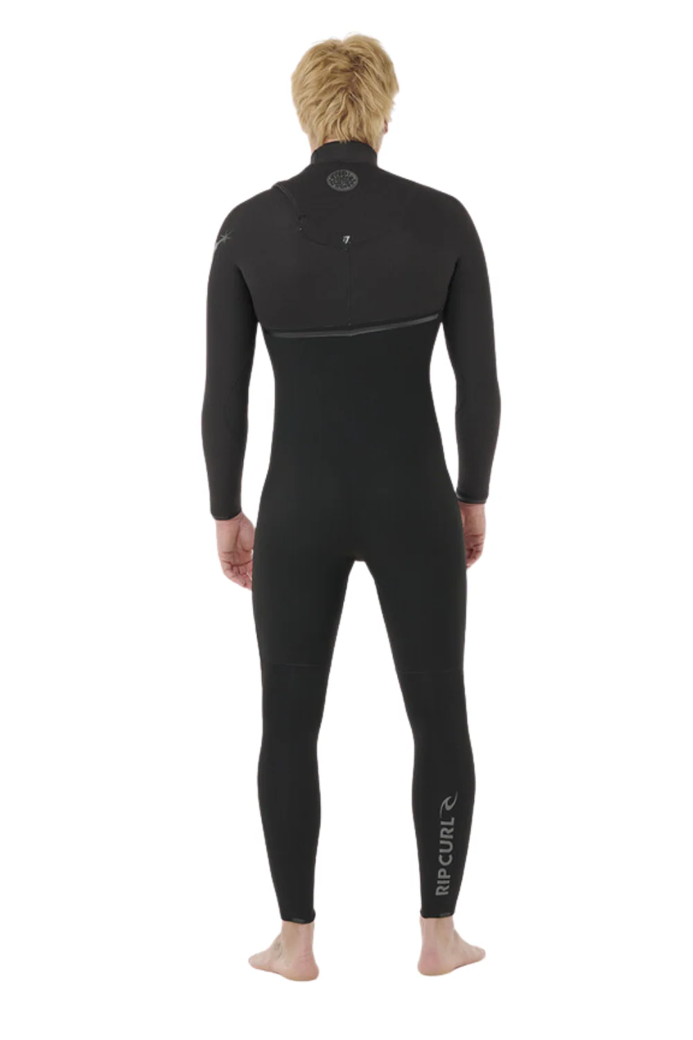 Rip Curl Mens E Bomb 5/3mm Zip Free Wetsuit Black - Image 2