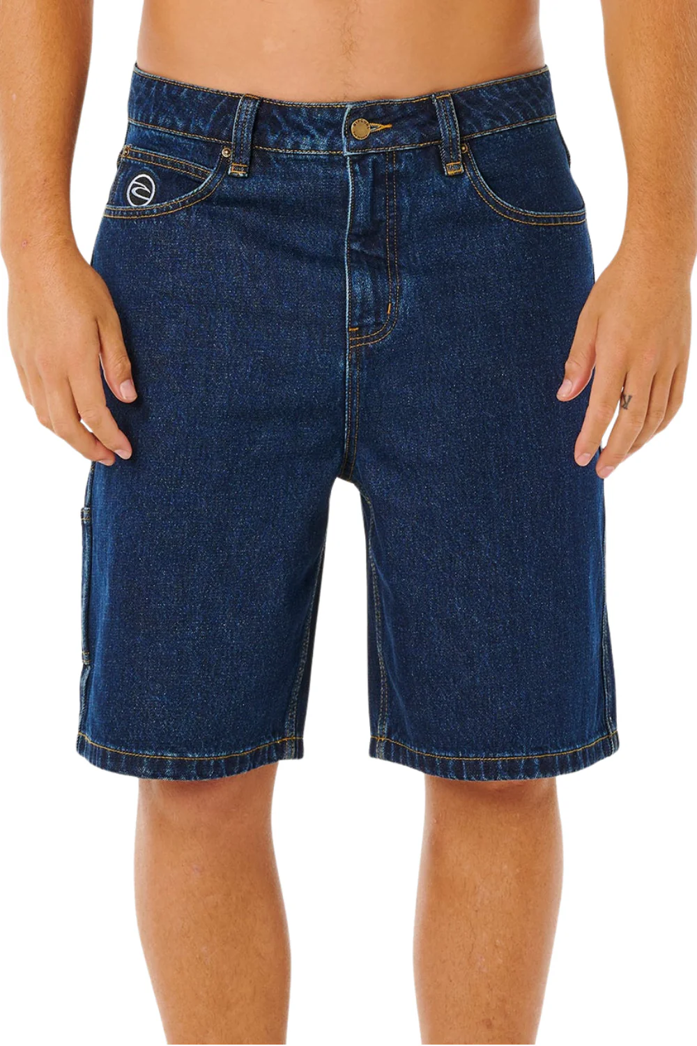 Rip Curl Nu Dose Mens Denim Walk Shorts True Indigo - Image 3