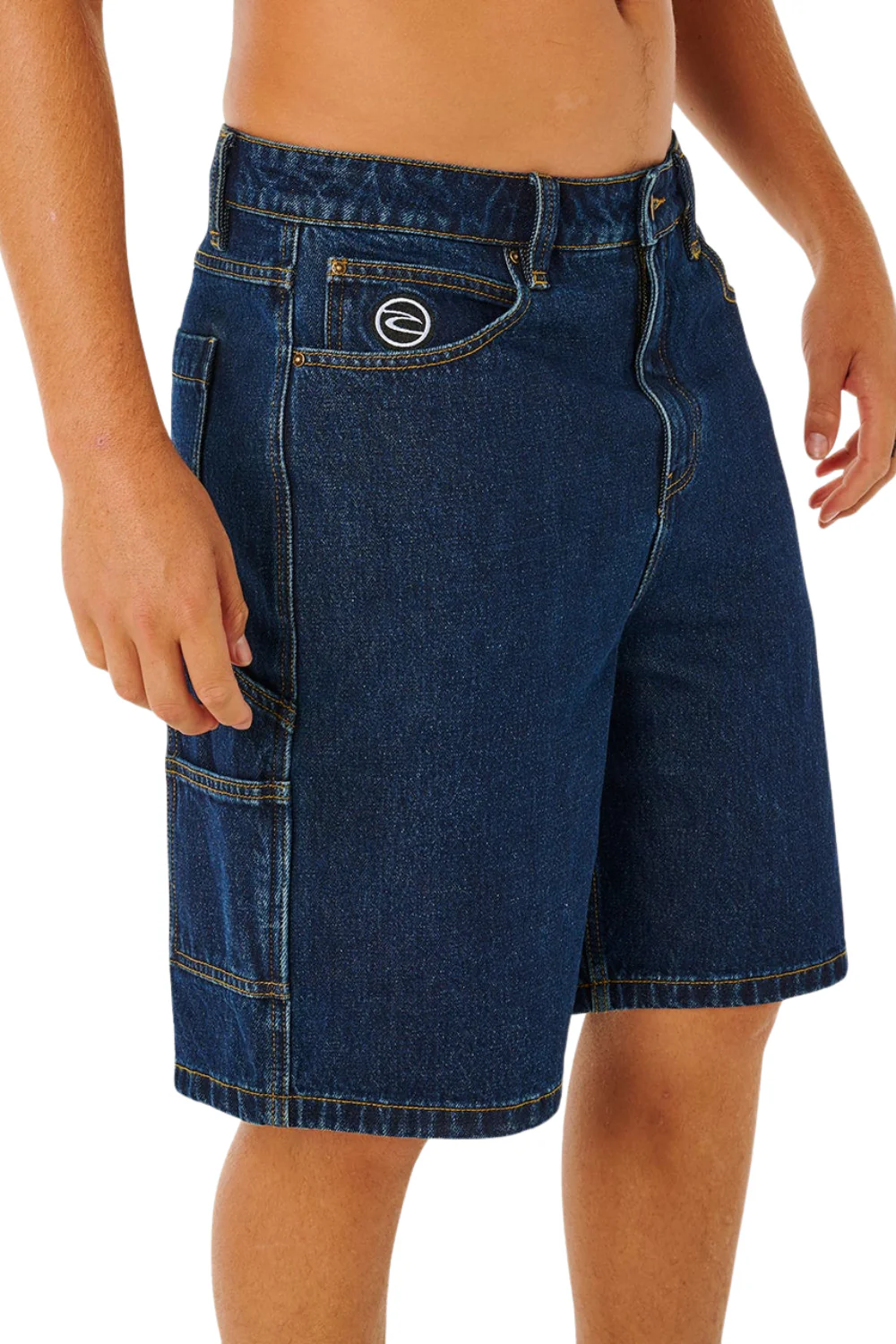 Rip Curl Nu Dose Mens Denim Walk Shorts True Indigo - Image 4
