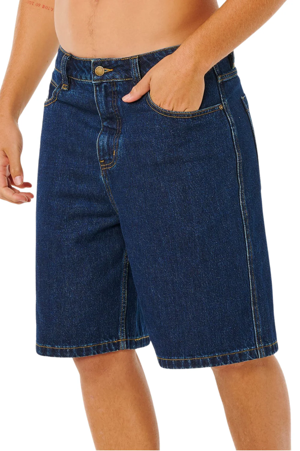 Rip Curl Nu Dose Mens Denim Walk Shorts True Indigo - Image 5