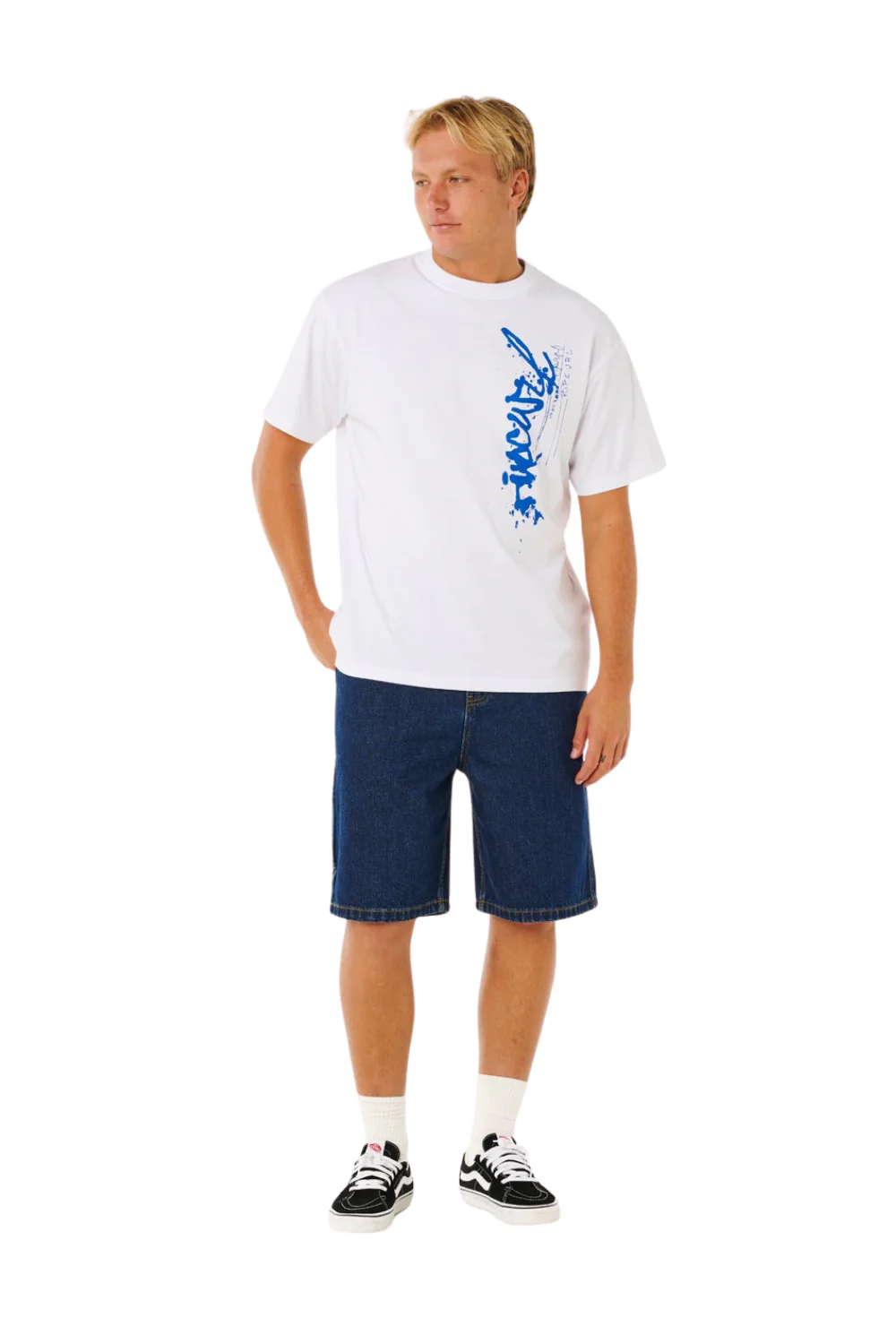 Rip Curl Nu Dose Mens Denim Walk Shorts True Indigo - Image 7