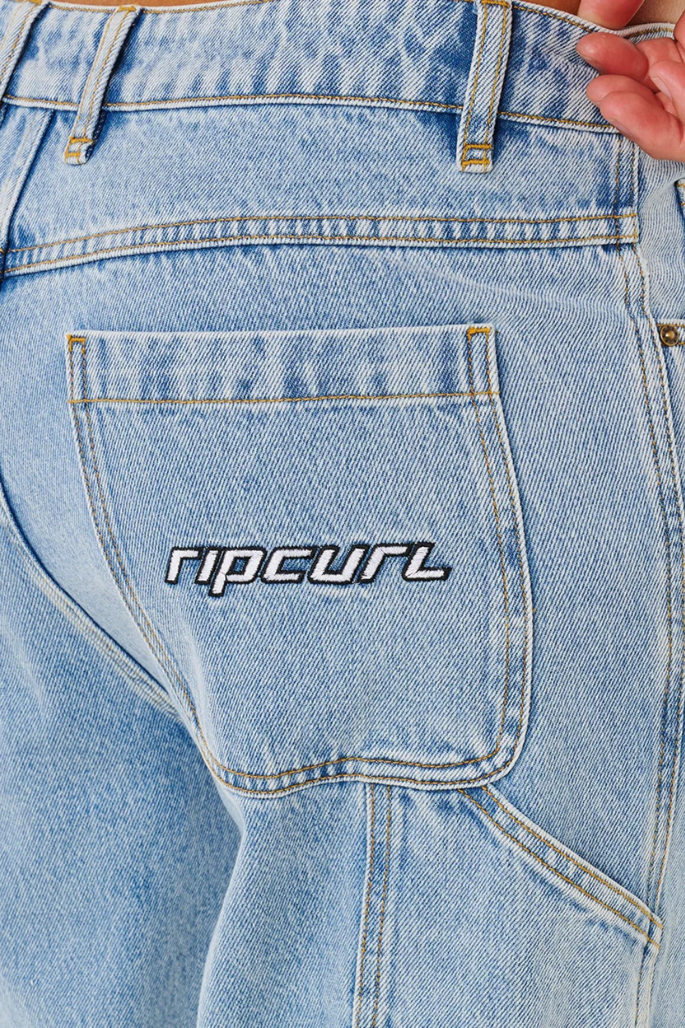 Rip Curl Nu Dose Mens Jeans Washed Blue - Image 5