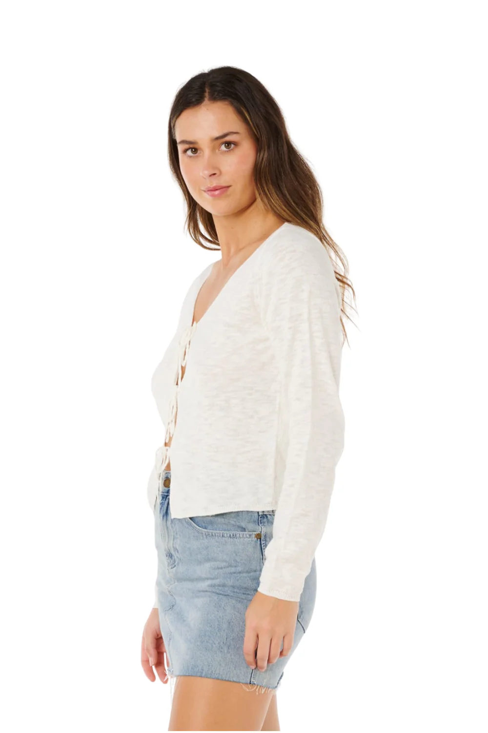 Rip Curl Pacific Knit Womens Cardigan Bone - Image 3