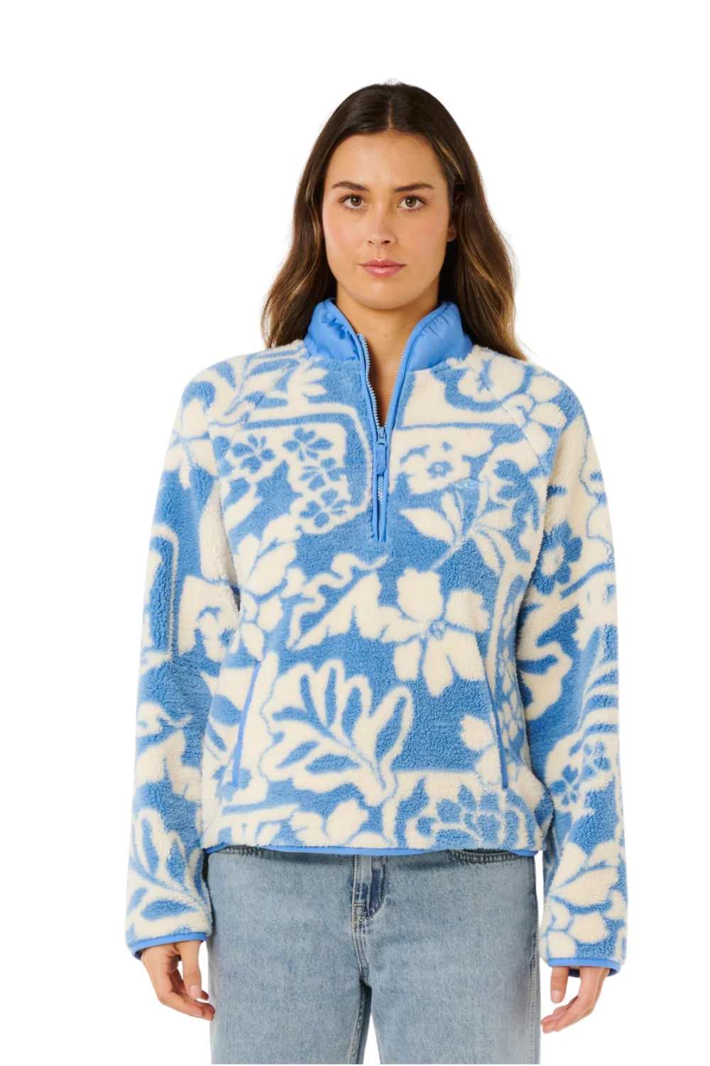 Rip Curl Party Pack Womens Polar Fleece Blue