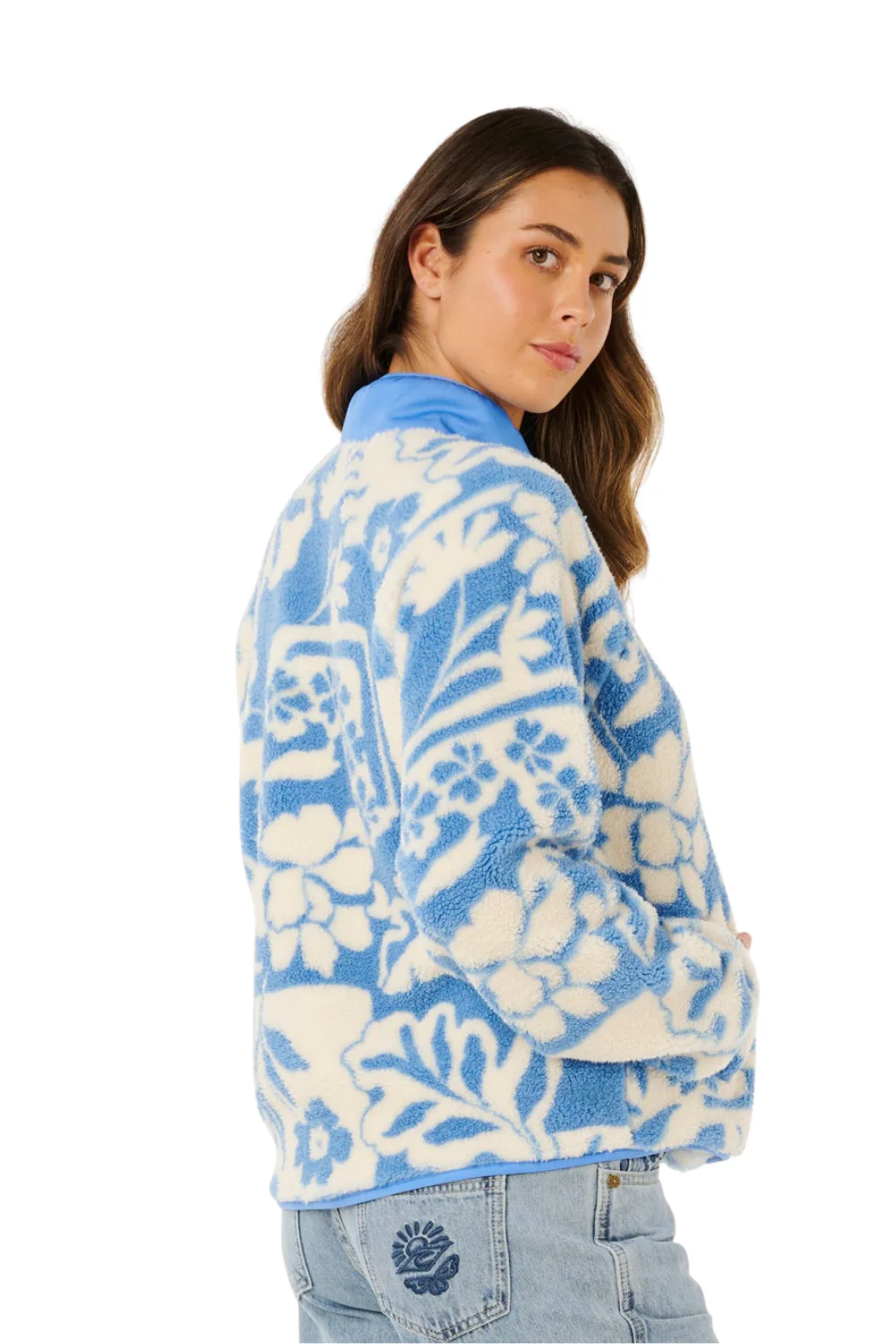 Rip Curl Party Pack Womens Polar Fleece Blue - Image 2