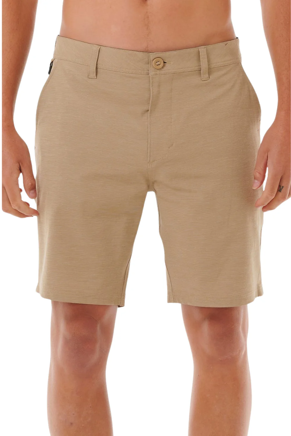 Rip Curl Phase Nineteen Mens Boardwalk 19" Shorts Khaki - Image 2