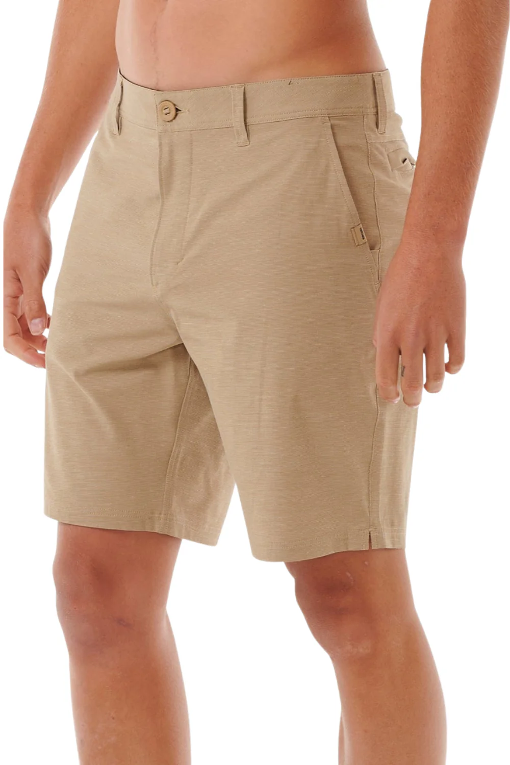 Rip Curl Phase Nineteen Mens Boardwalk 19" Shorts Khaki - Image 4