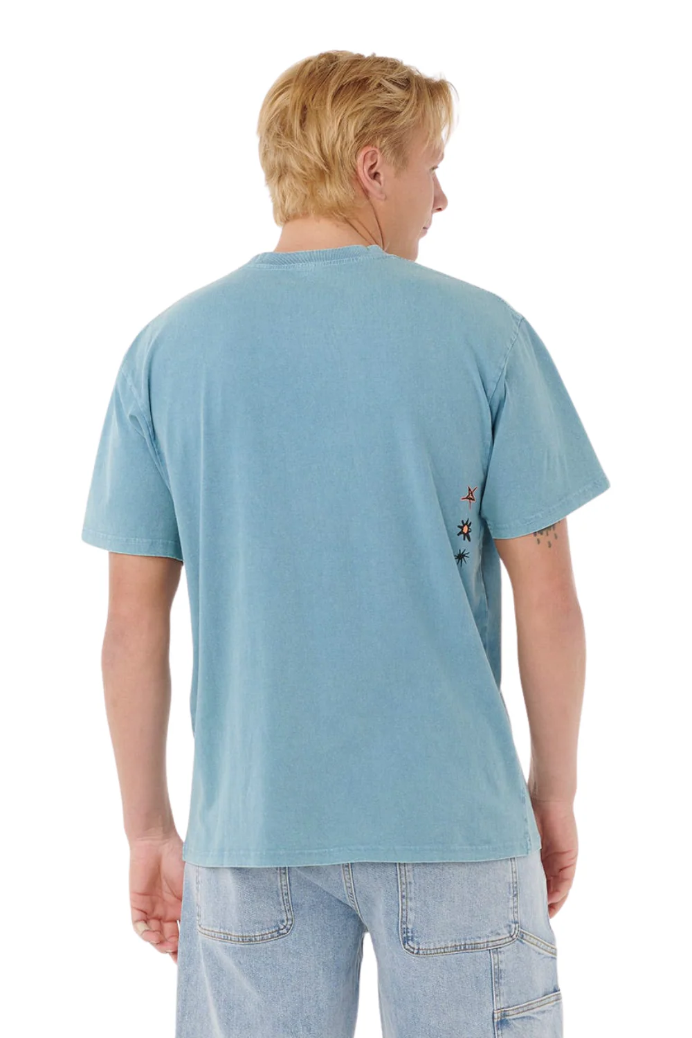 Rip Curl Raw Energy Bubble T-Shirt Storm Blue - Image 2